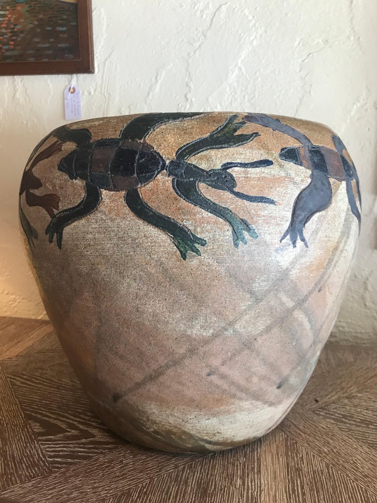 Large Ceramic Pottery by Dolores Porras In Good Condition In Pasadena, CA