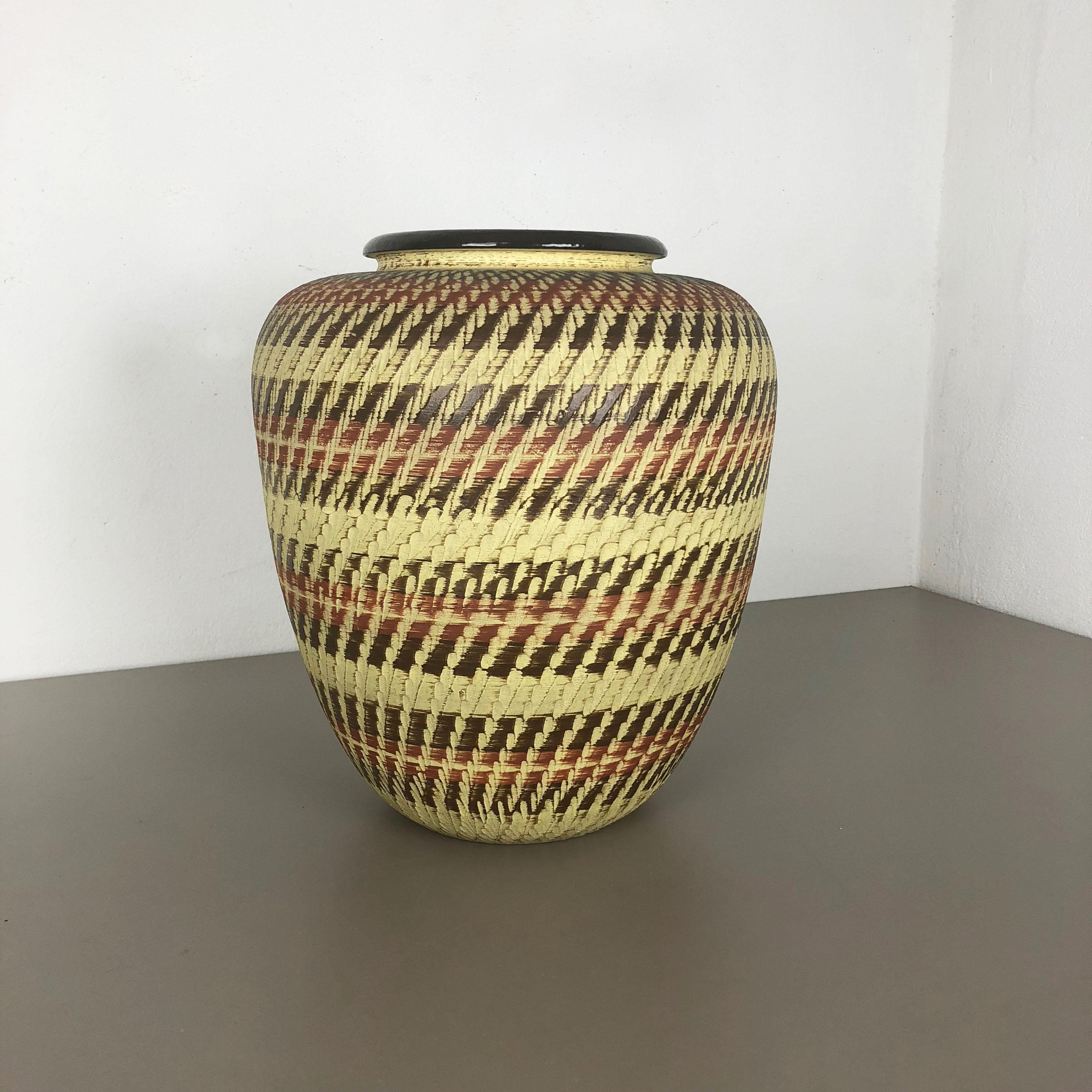 Mid-Century Modern Large Ceramic Pottery Floor Vase by Dümmler and Breiden, Germany, 1950s