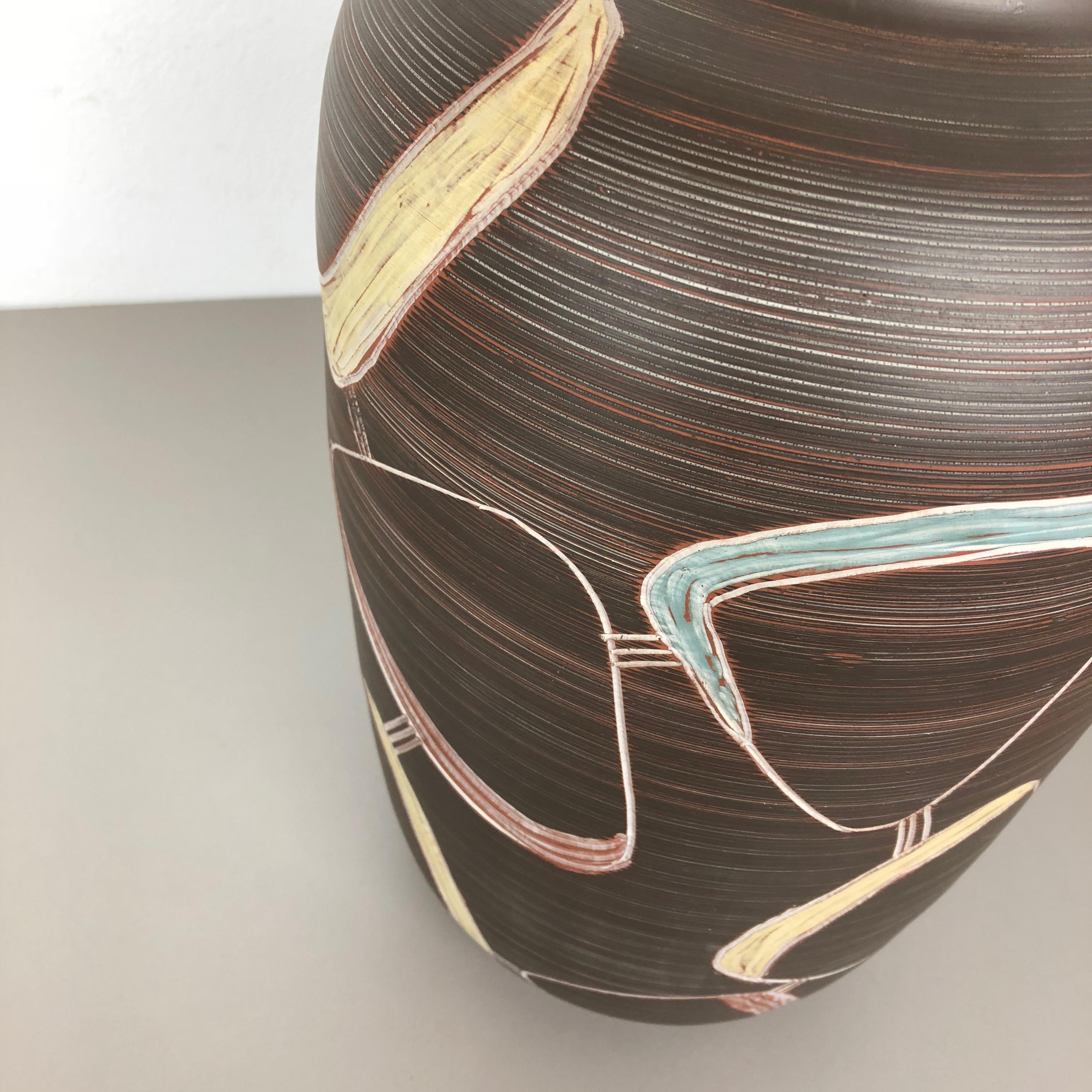 Large Ceramic Pottery Floor Vase by Sawa Franz Schwaderlapp, Germany, 1950s 3