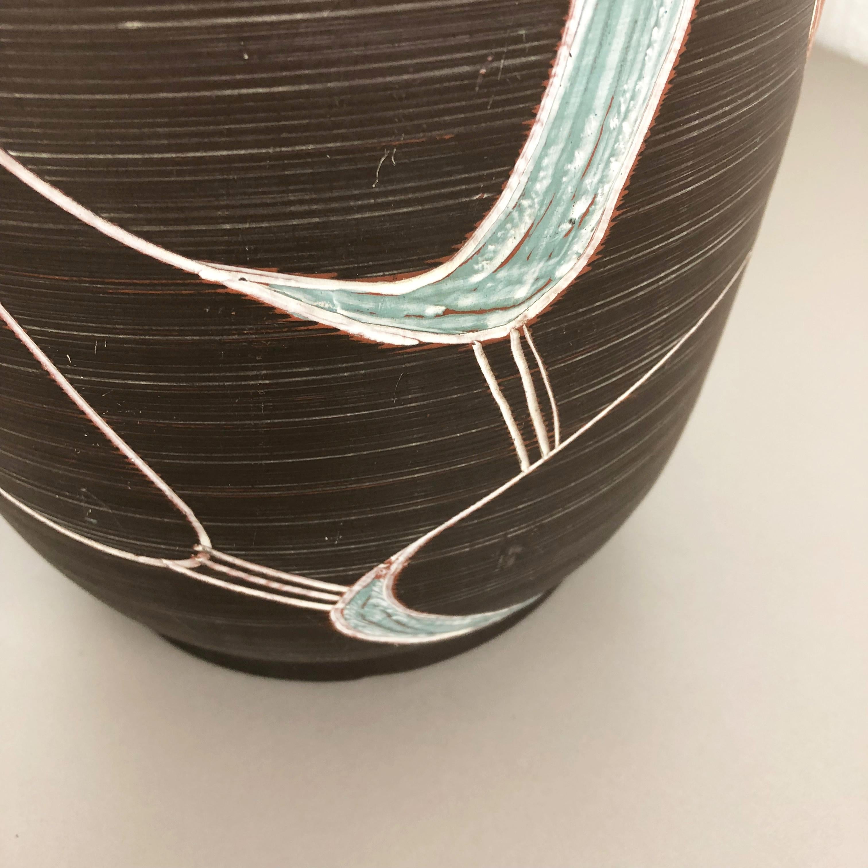 Large Ceramic Pottery Floor Vase by Sawa Franz Schwaderlapp, Germany, 1950s 4