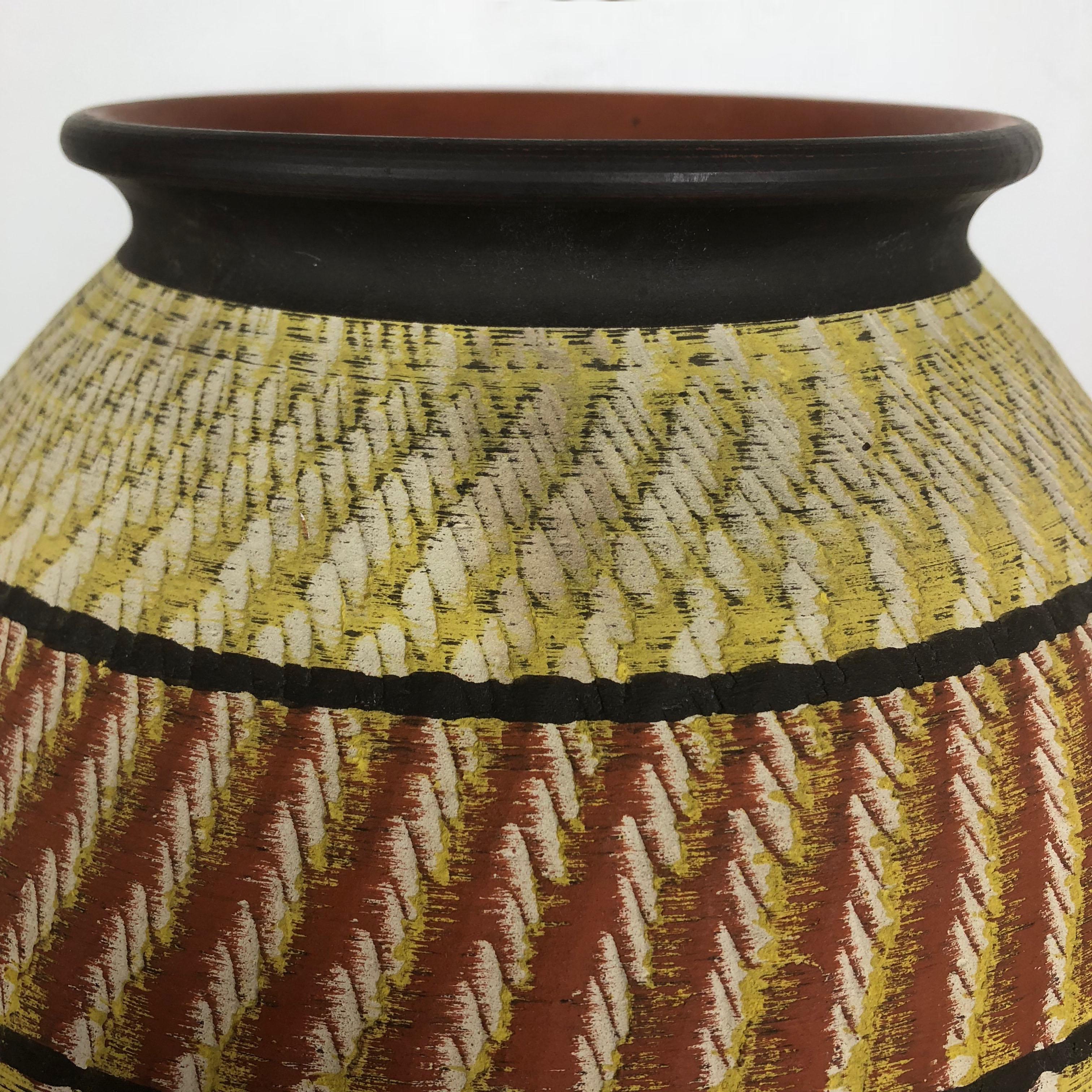 Large abstract Ceramic Pottery Floor Vase by Zöller and Born, Germany, 1950s For Sale 6