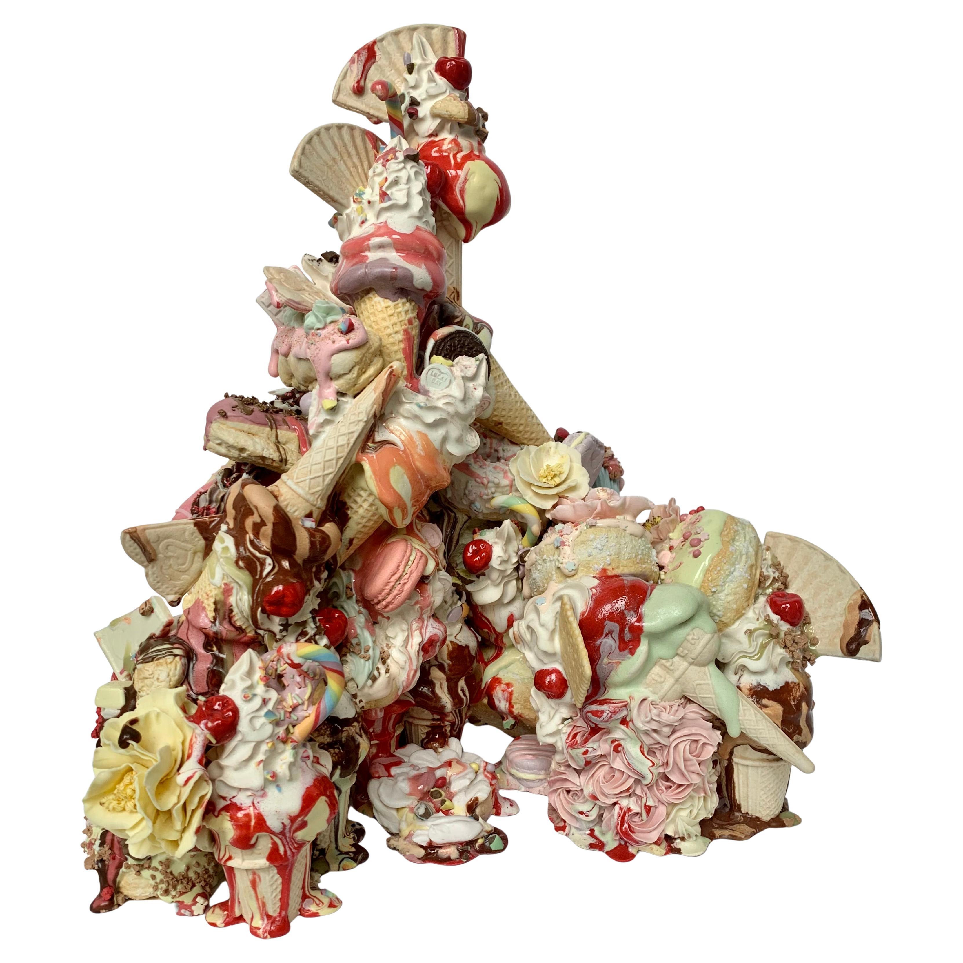 Grande sculpture en céramique d
Anna Barlow Contemporain britannique Unique 21e siècle