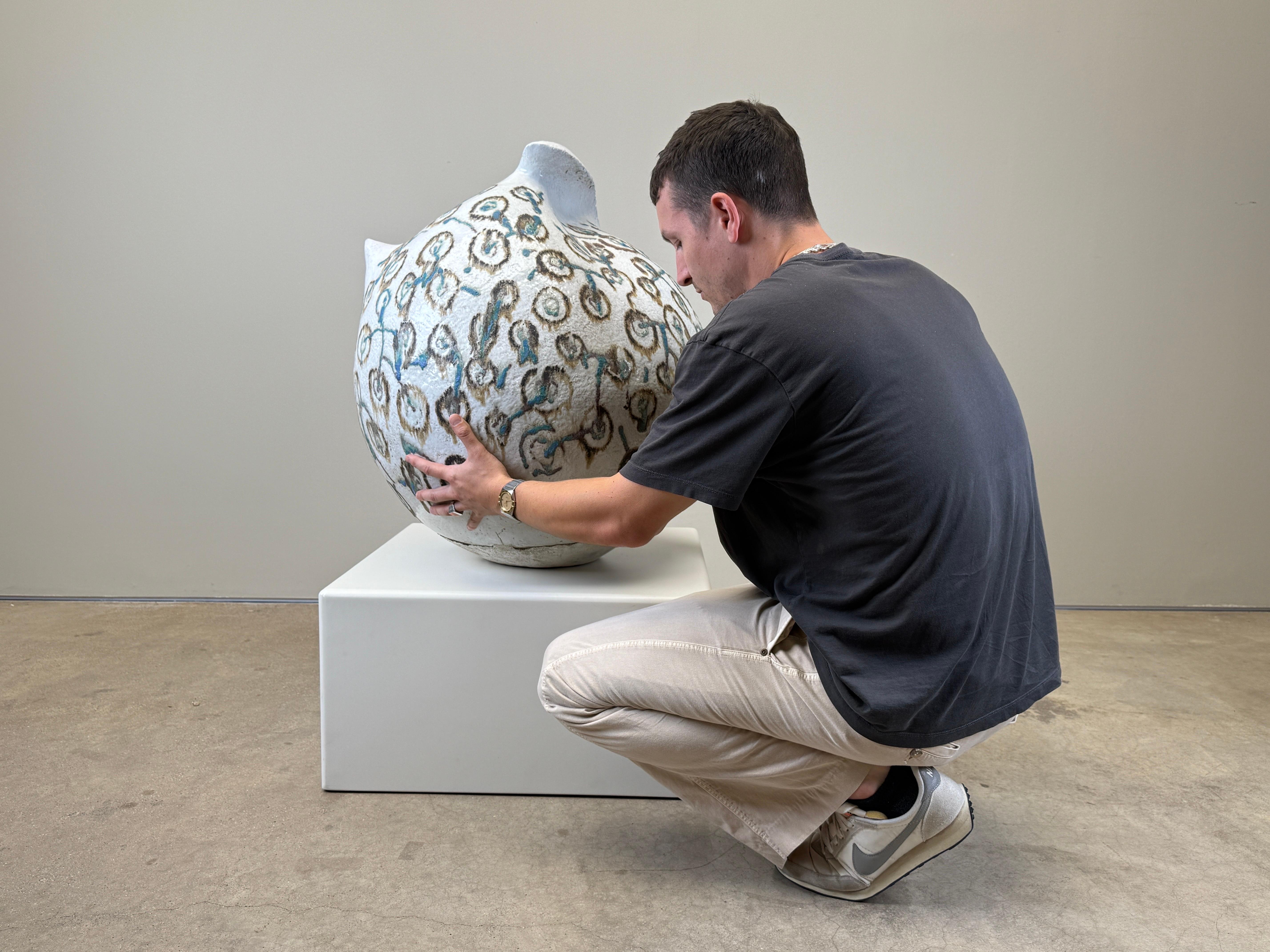 Large Ceramic Sculpture by Eugene Friley, 1970's For Sale 1