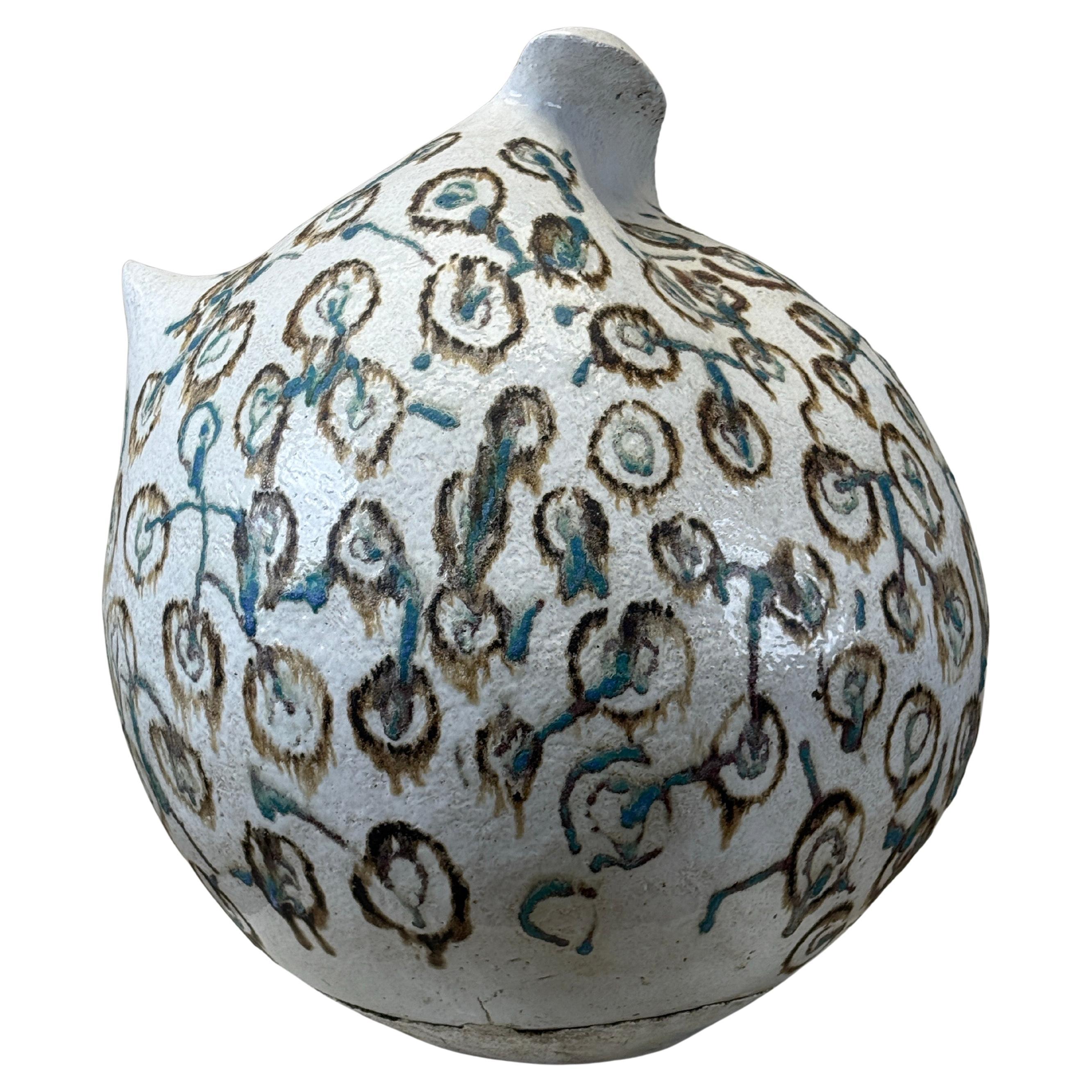 Grande sculpture en céramique d'Eugene Friley, années 1970