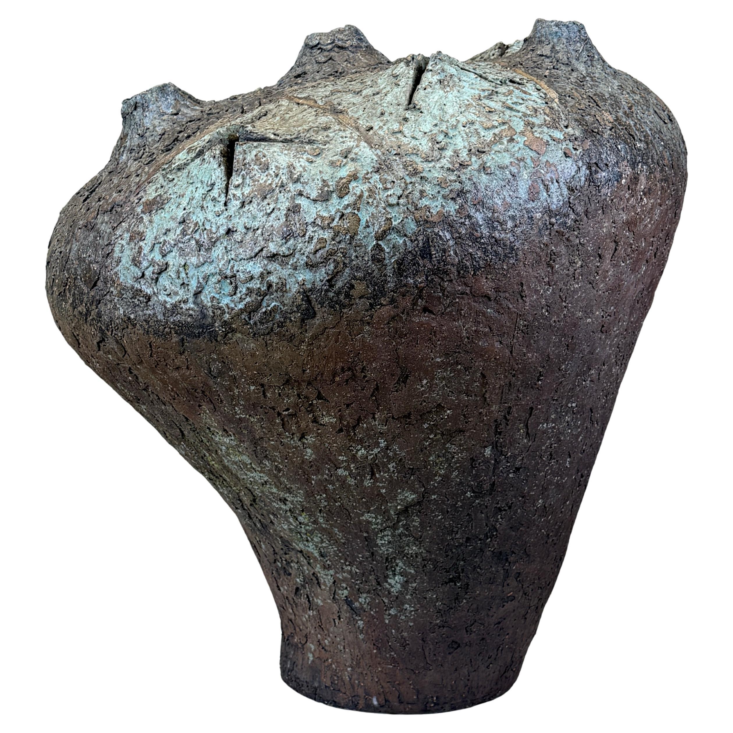 Grande sculpture en céramique d'Eugene Friley, années 1970