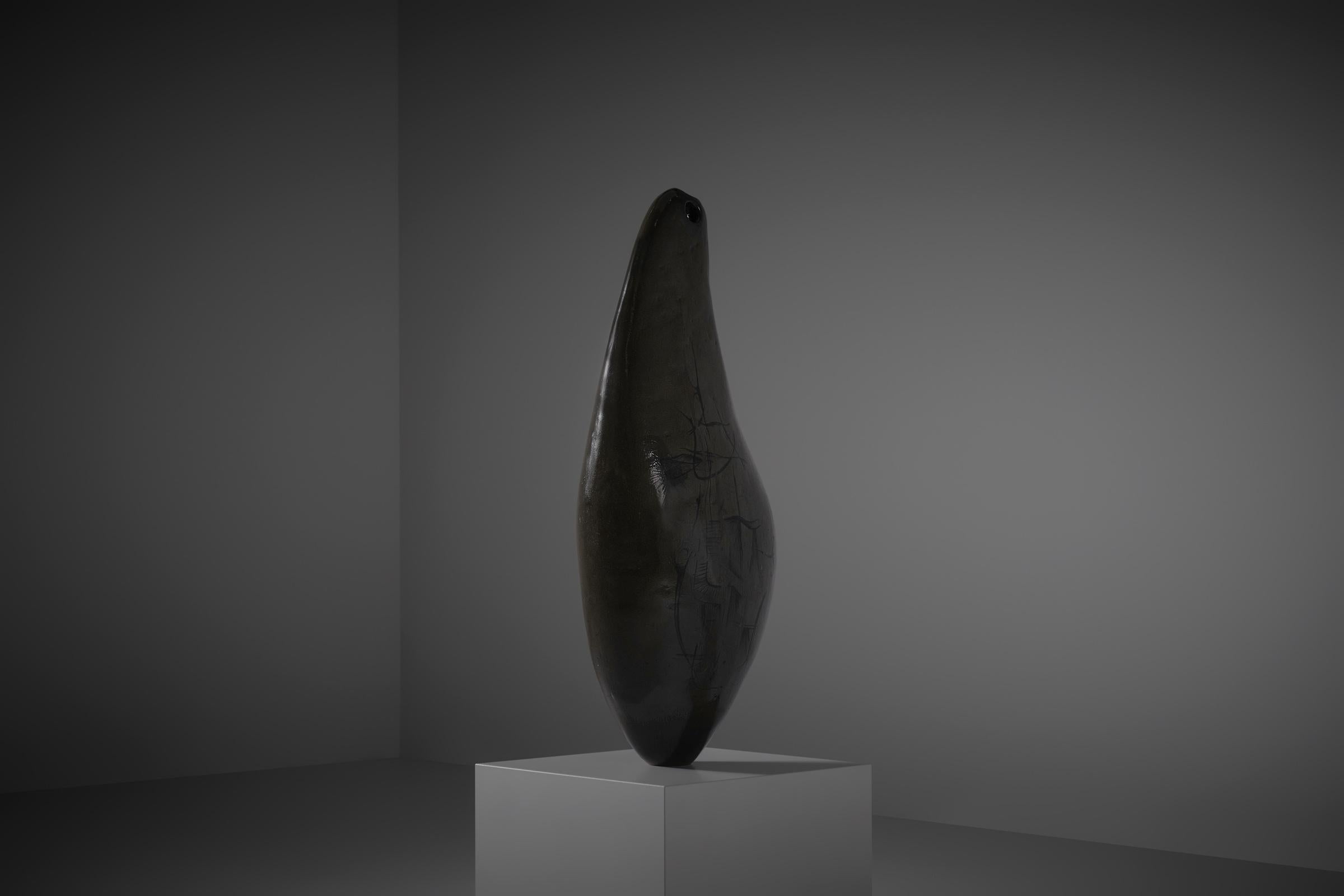 Large Ceramic sculpture by Pier Claudio Pantieri, Italy 1950s For Sale 1