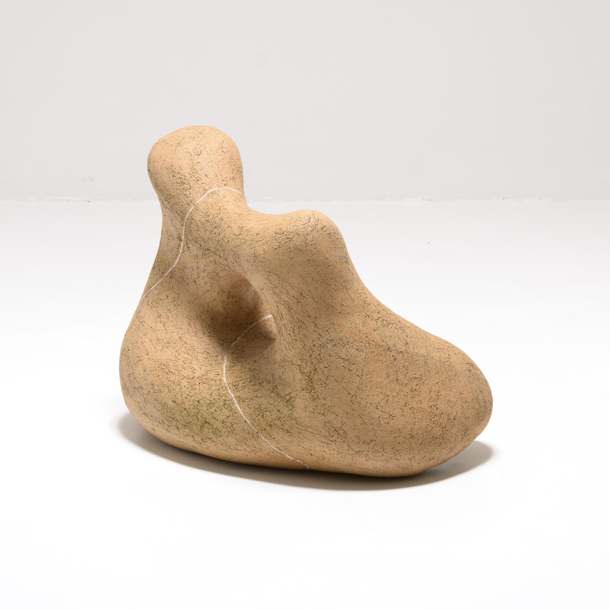 Contemporary Large Ceramic Sculpture, Dancing Stone 2, by Sabine Vermetten