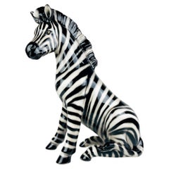 Grande sculpture de Zebra de Bassano, Italie, années 2000