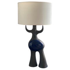 Large Ceramic Sculpture or Lamp Base "Toro" One of a Kind by Dominique Pouchain