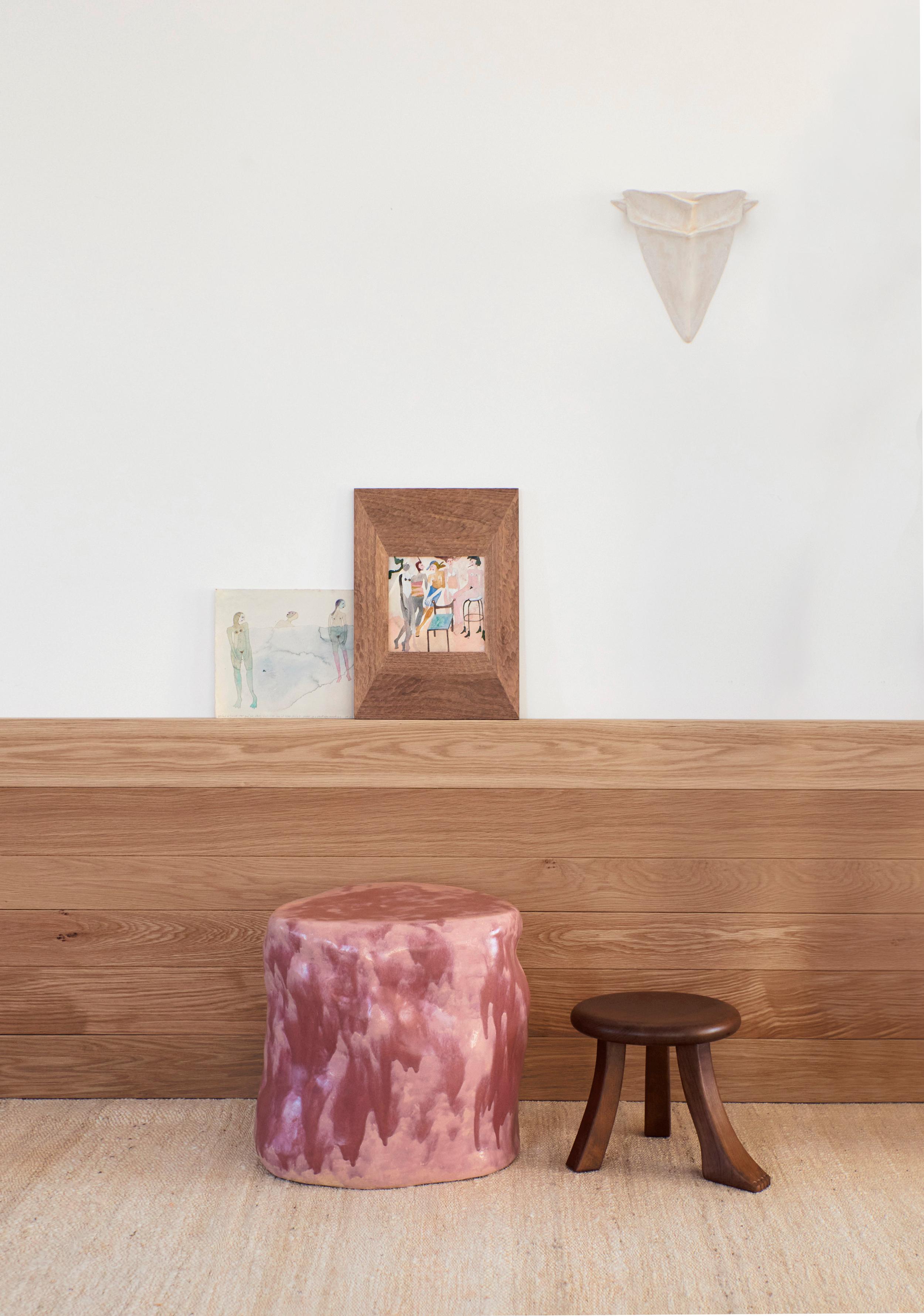 Large Ceramic Side Table in Dripped Pink
Designed by project 213A in 2023

The artisanal ceramic side tables have been created in-house and are a result of exploring traditional shapes with a playful twist on proportions and texture.
Each side table