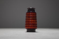 Large Ceramic Signed Vase by Jasba, West Germany, 1970s