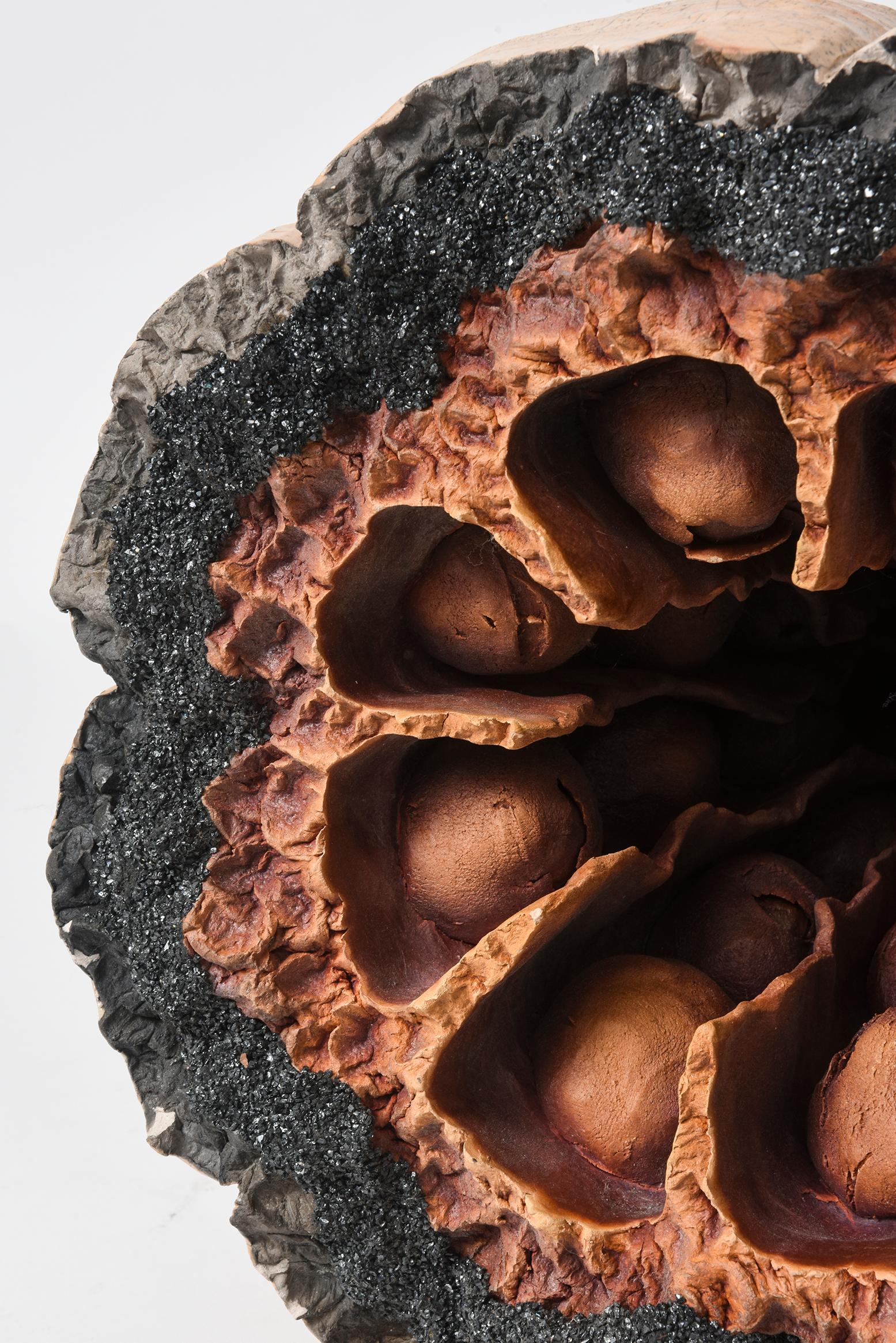 Großer Pod Geode aus Keramik aus dem Raumfahrtzeitalter von Michael Mick (Nordamerikanisch) im Angebot