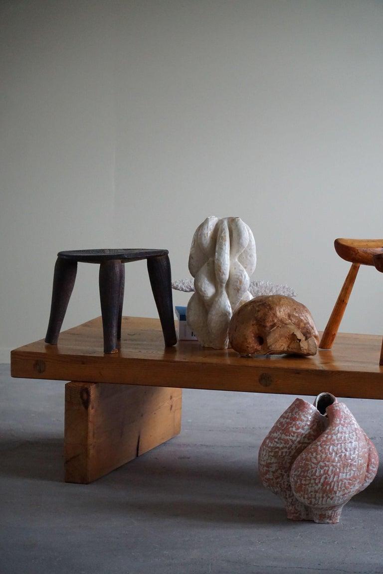Scandinavian Modern Large Ceramic, Stoneware Floor Vase by Danish Artist Ole Victor, 2022 For Sale