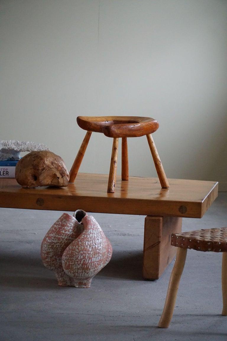 Scandinavian Modern Large Ceramic, Stoneware Floorvase by Danish Artist Ole Victor, 2022 For Sale