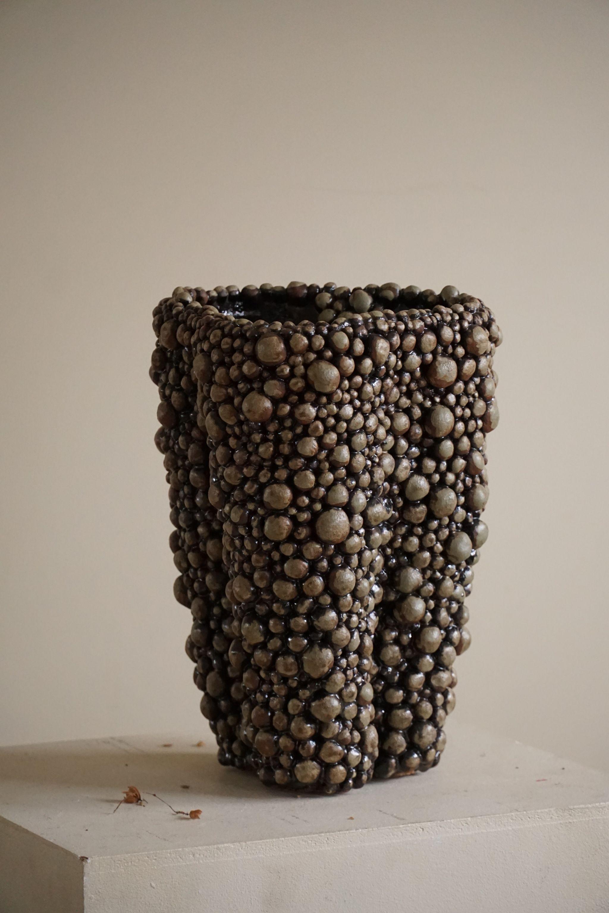 Large Ceramic, Stoneware Vase by Danish Artist Ole Victor, 2021 4