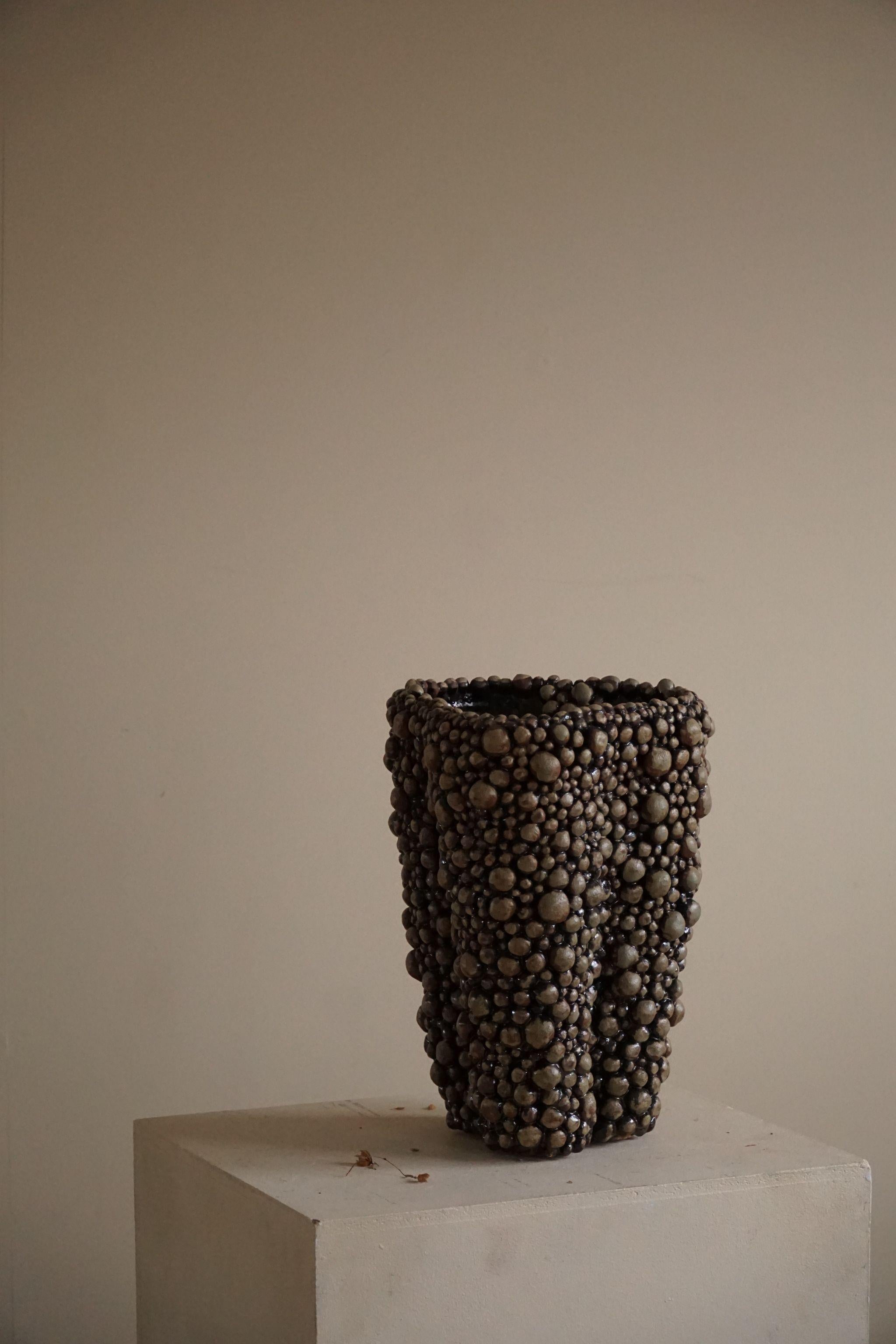 Large Ceramic, Stoneware Vase by Danish Artist Ole Victor, 2021 2