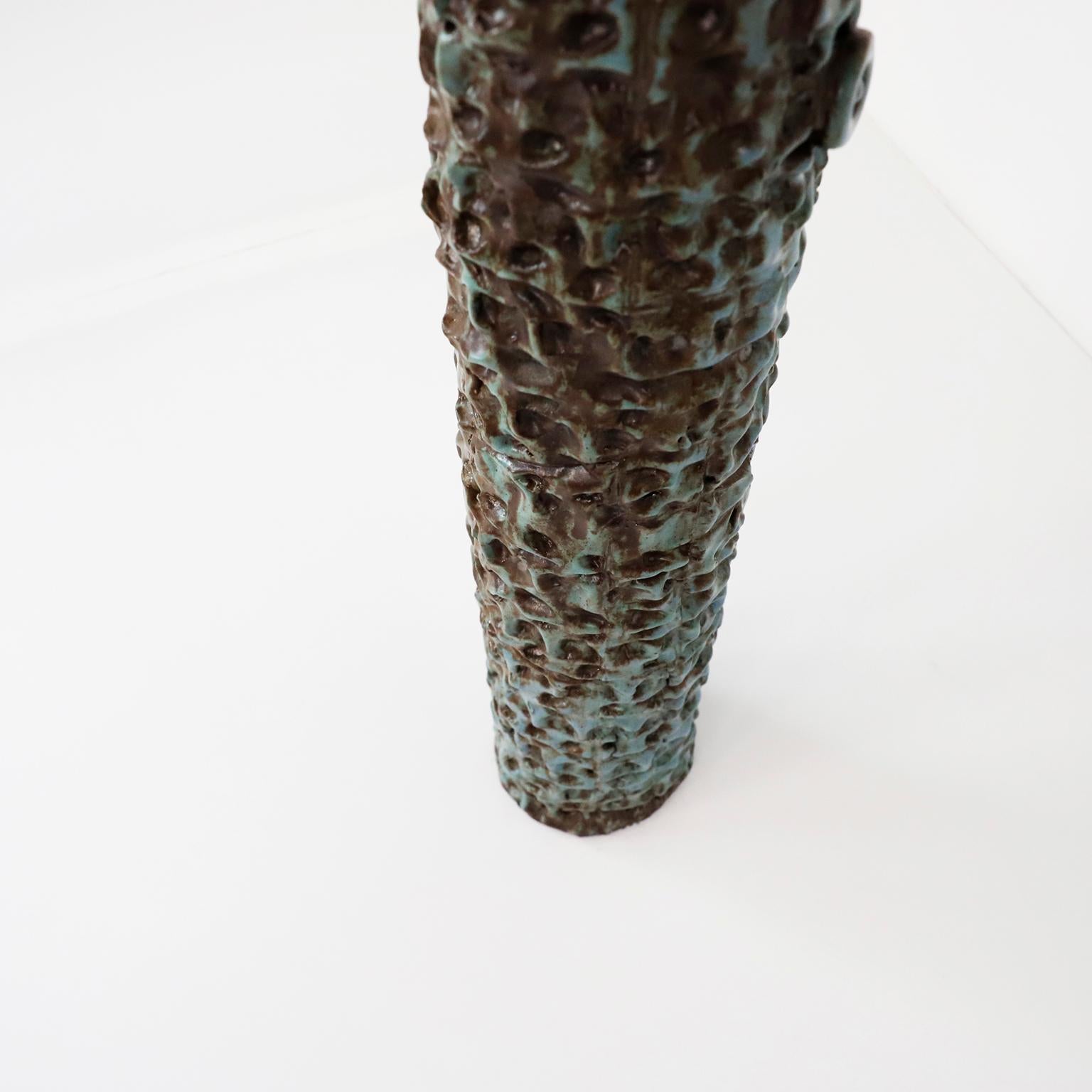 Mid-Century Modern Large Ceramic Stoneware Vase For Sale