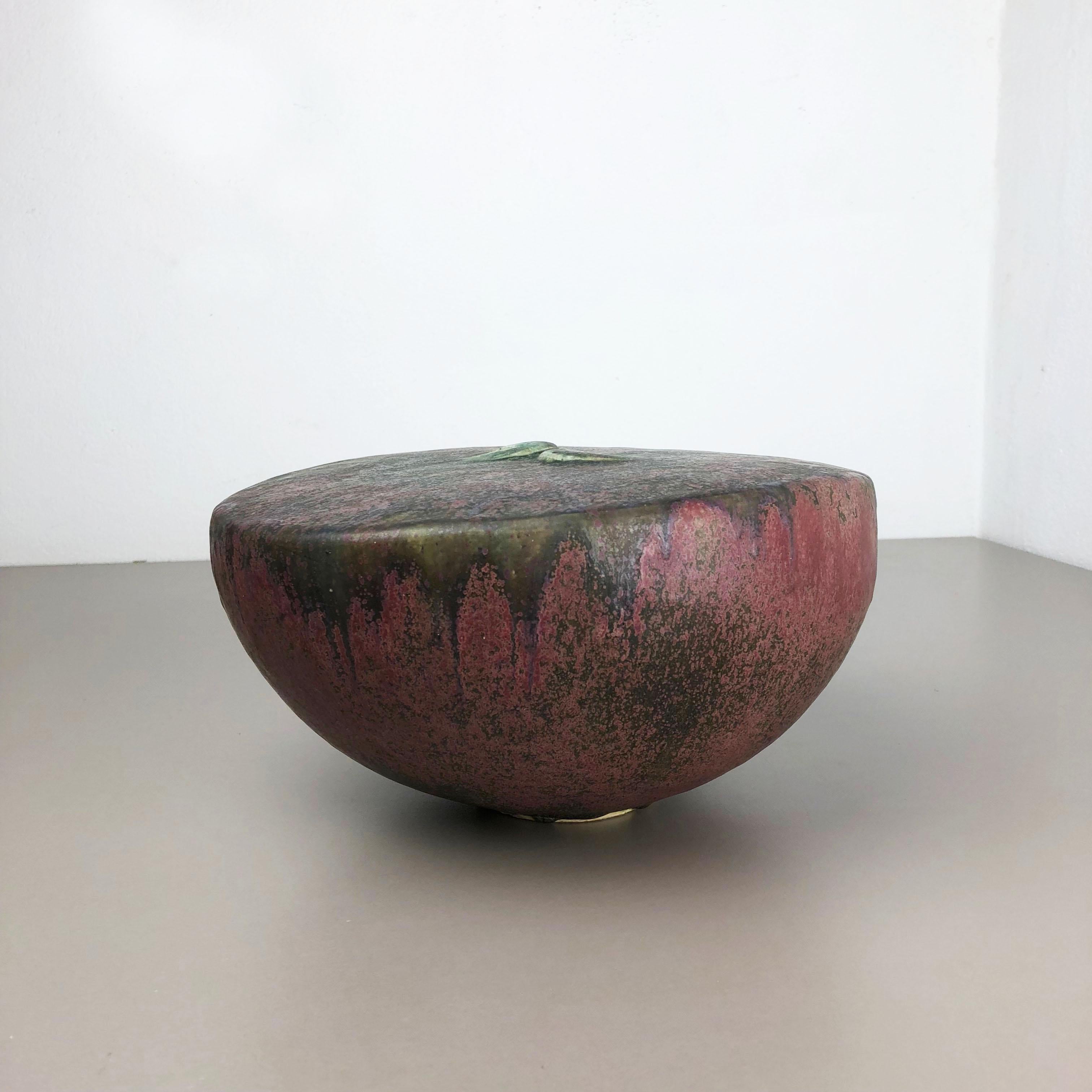 Große keramische Atelier Keramik Vase Objekt von Otto Meier Bremen Deutschland 1960s (Moderne der Mitte des Jahrhunderts)