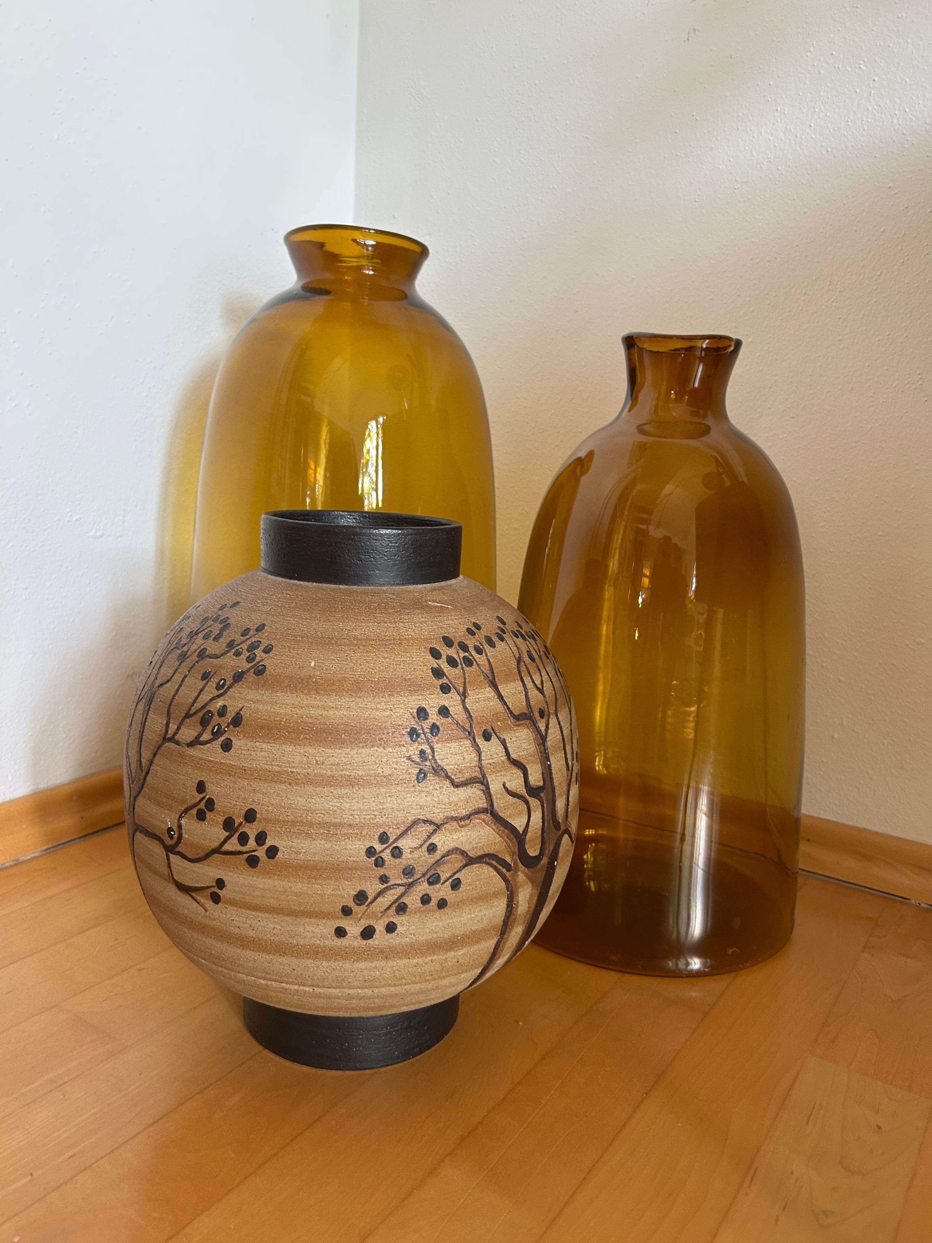 Vaso grande da studio in ceramica di Sgrafo Modern, Germania, anni '60, metà del secolo scorso in vendita 5