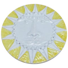 Large Ceramic Sun by Enzio Bioli l Picchio