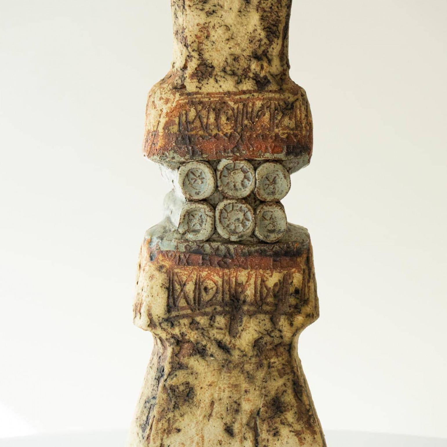 Altro Grande lampada da tavolo in ceramica di B. Rooke, nuovo paralume di R. Houben, 1970 in vendita