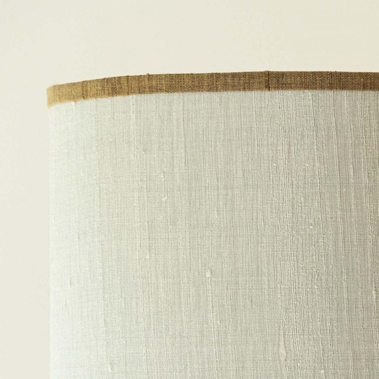 Ceramica Large Ceramic Table Lamp by B. Rooke, New Lampshade by R. Houben, 1970 in vendita