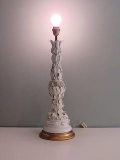 Large ceramic table lamp by Bondia Manises Spain 1950-160