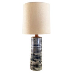 Lampada da tavolo grande in ceramica di Gordon & Jane Martz per Marshall Studios