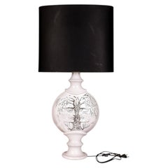 Large Ceramic Table Lamp by Jean Marais, Circa 1950, France