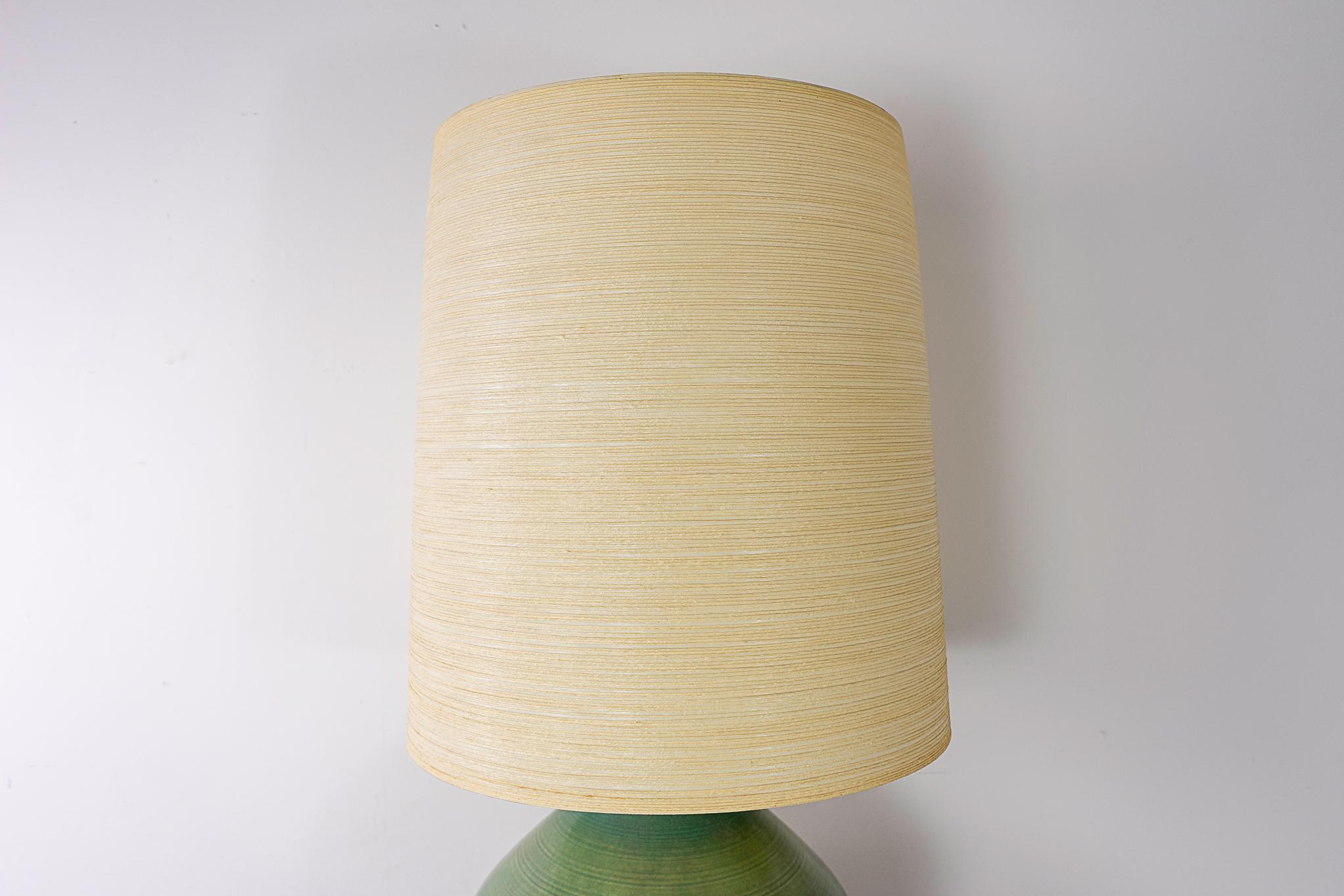 Mid-20th Century Large Ceramic Table Lamp by Lotte & Gunnar Bostlund
