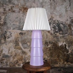 Large ceramic table lamp by Roche Bobois, France, 1980s
