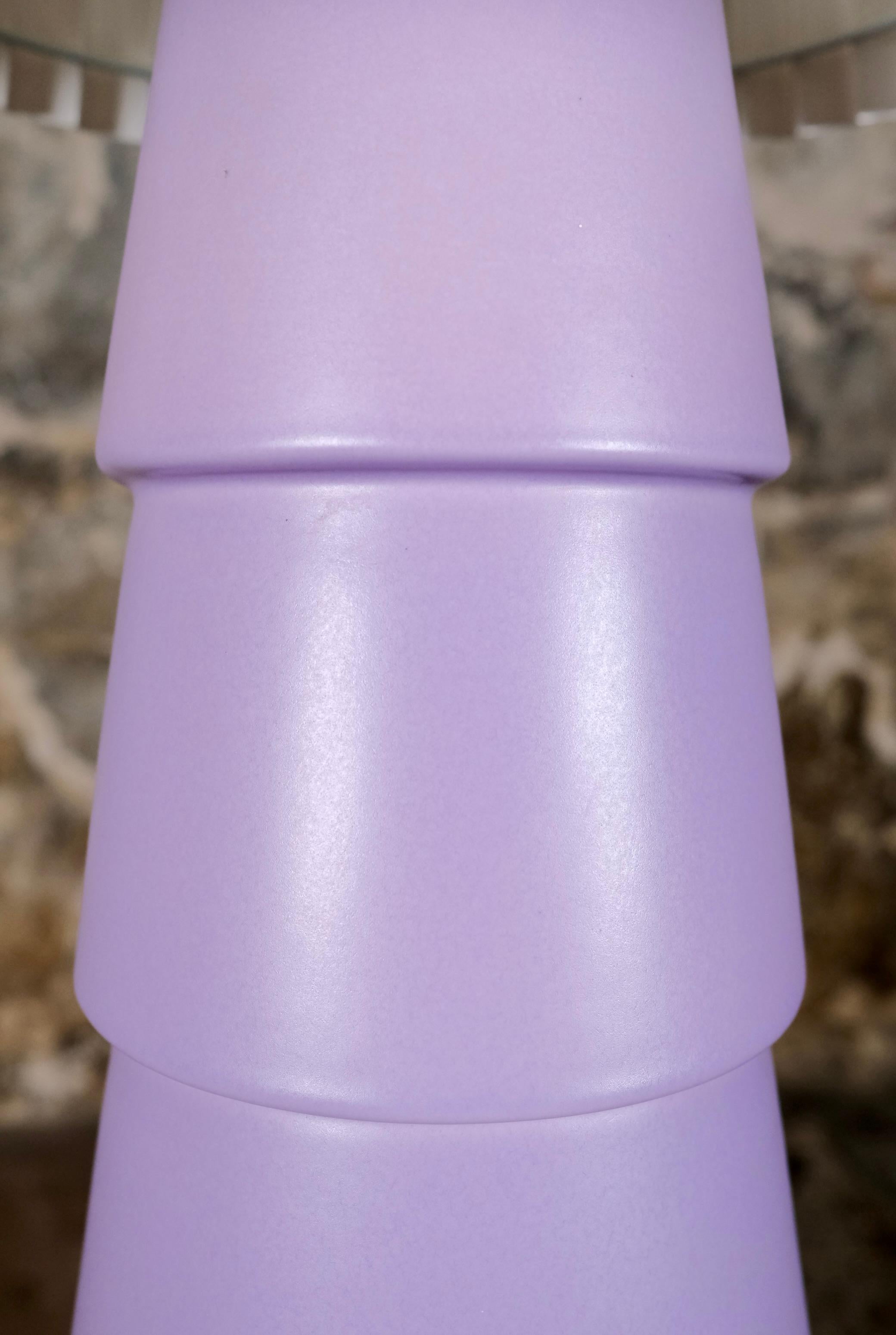Gran lámpara de sobremesa de cerámica de Roche Bobois, Francia, años 80 Francés en venta