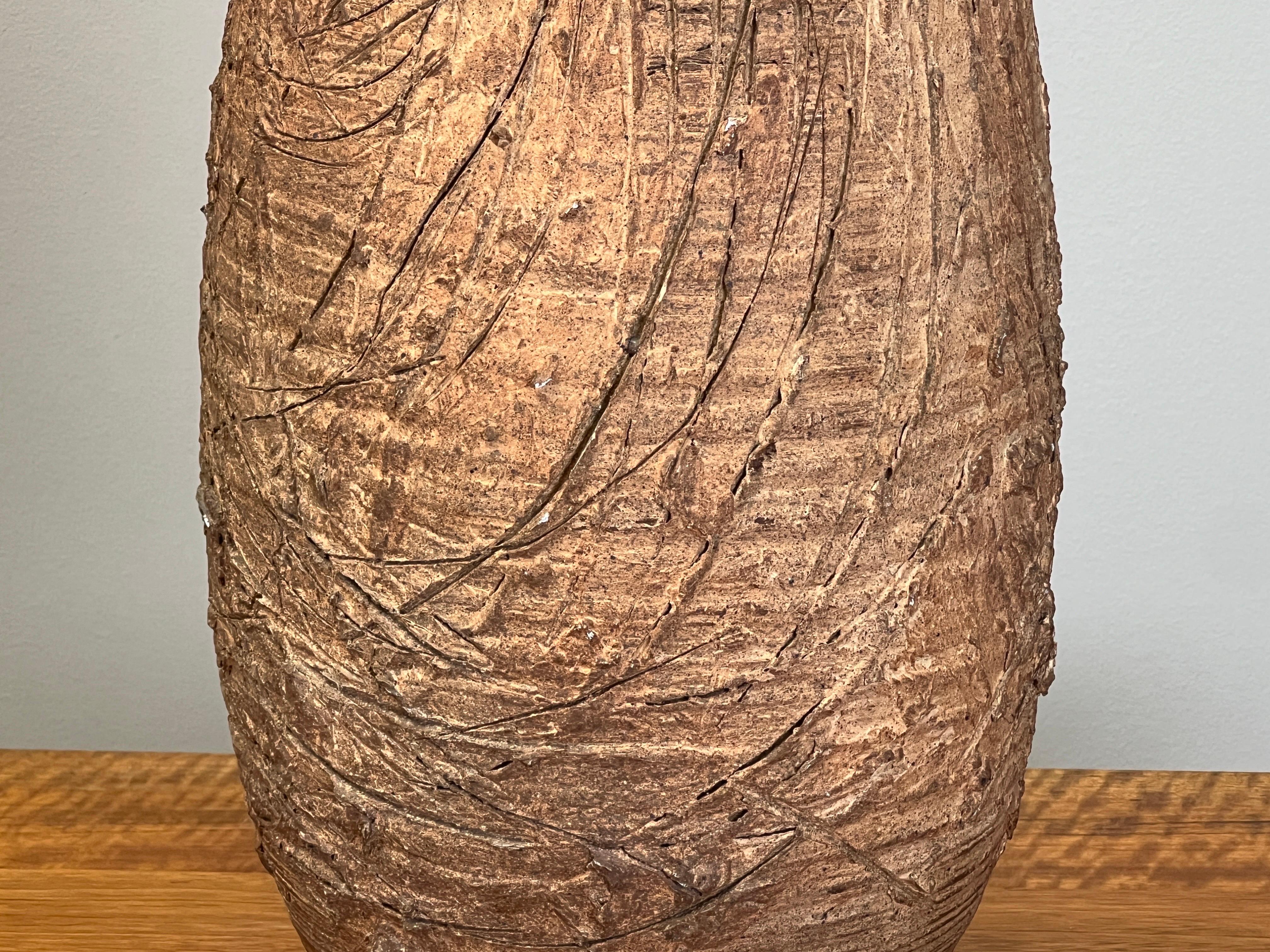 Large Ceramic Table Lamp by Tom McMillin For Sale 6