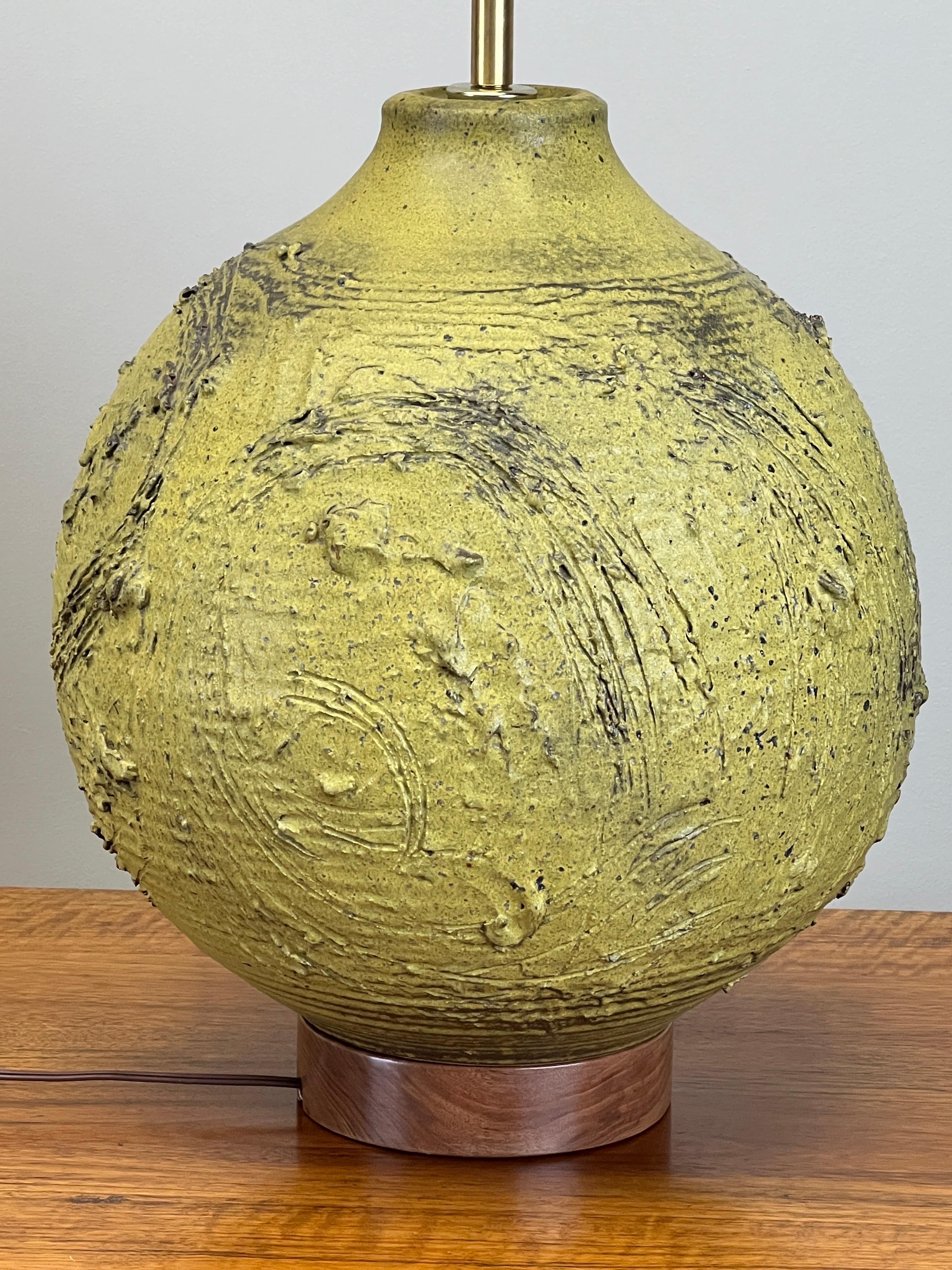 Large Ceramic Table Lamp by Tom McMillin For Sale 8