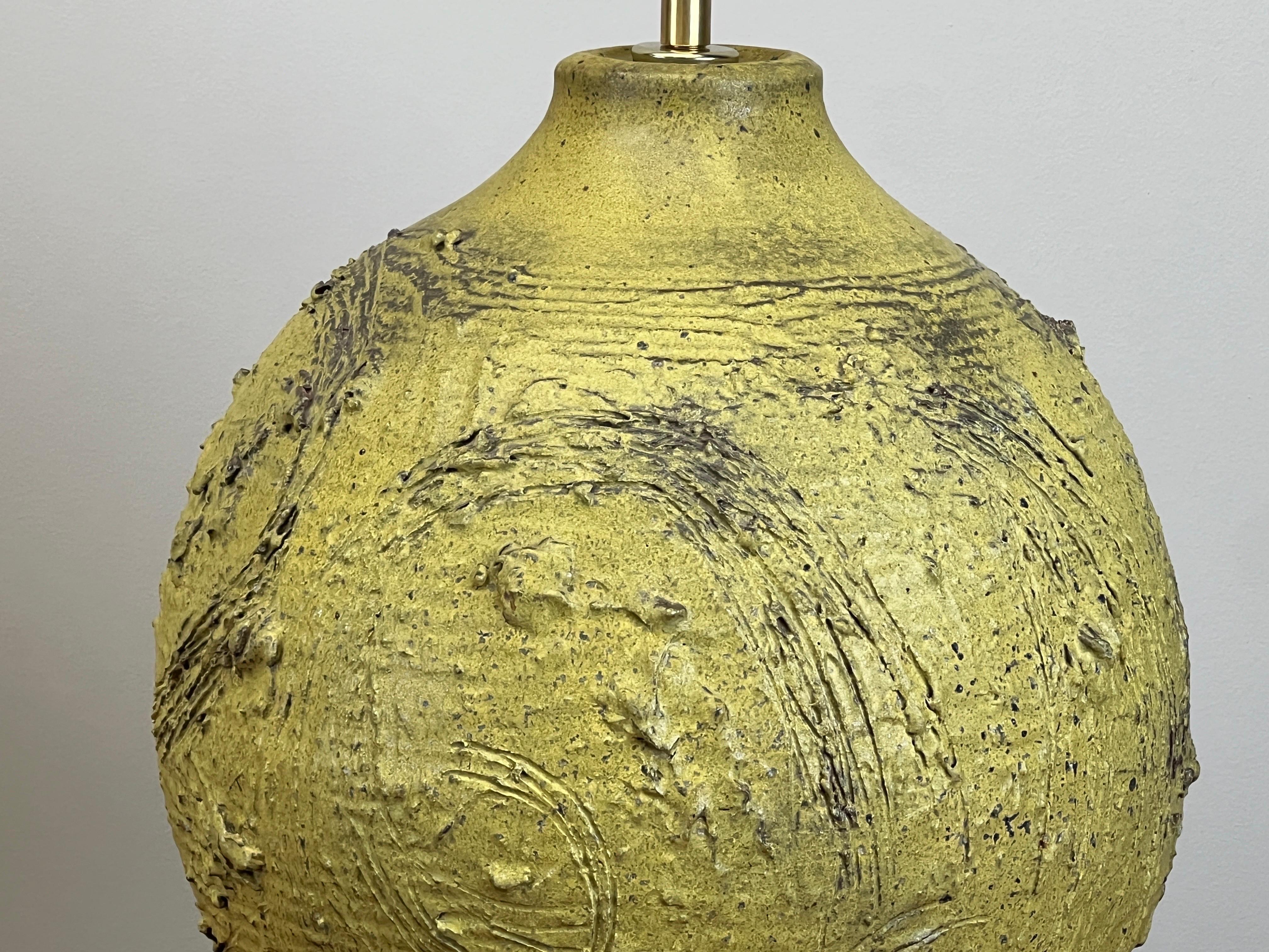 Large Ceramic Table Lamp by Tom McMillin For Sale 11