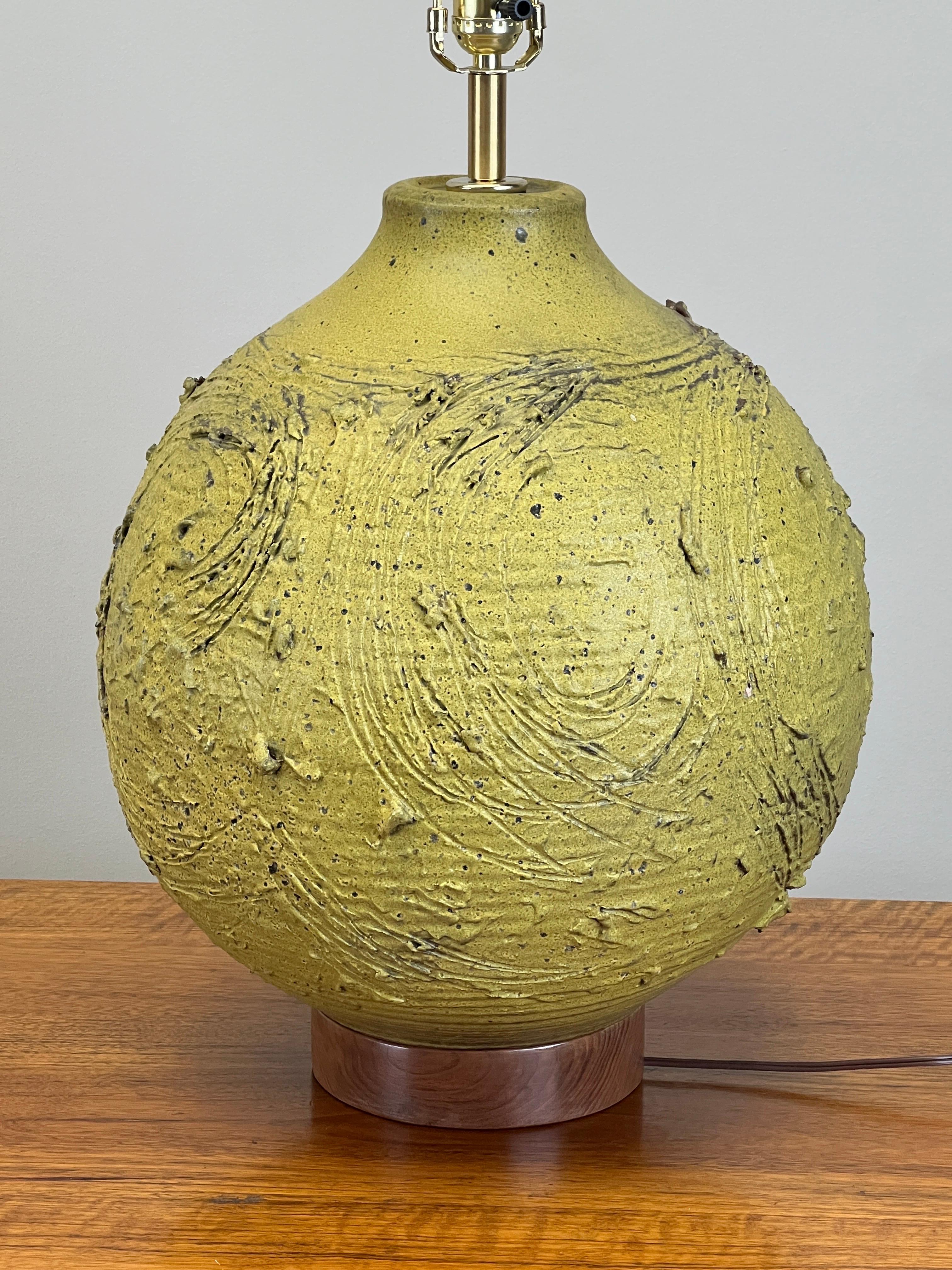 Large Ceramic Table Lamp by Tom McMillin For Sale 13