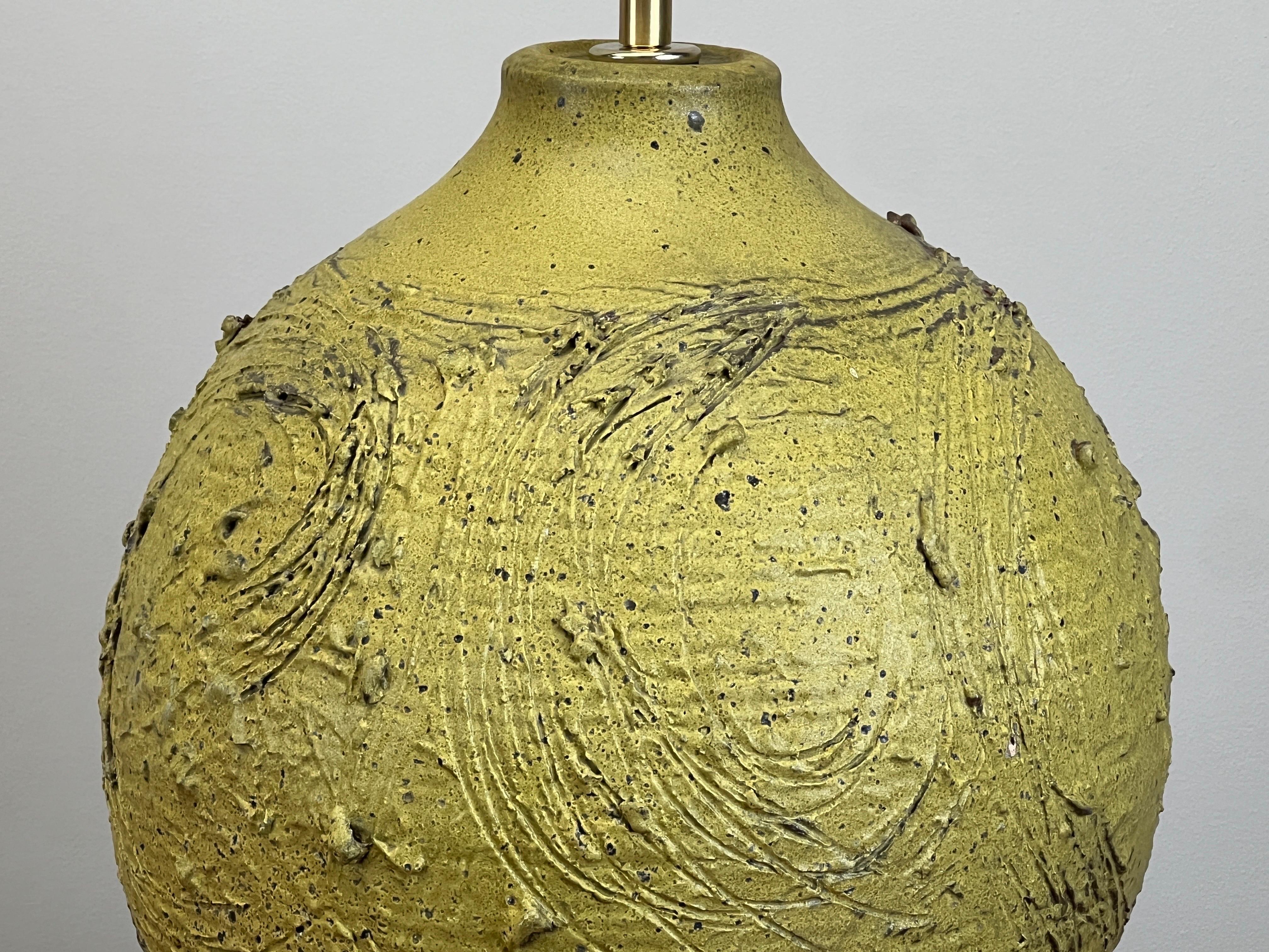 Large Ceramic Table Lamp by Tom McMillin For Sale 14