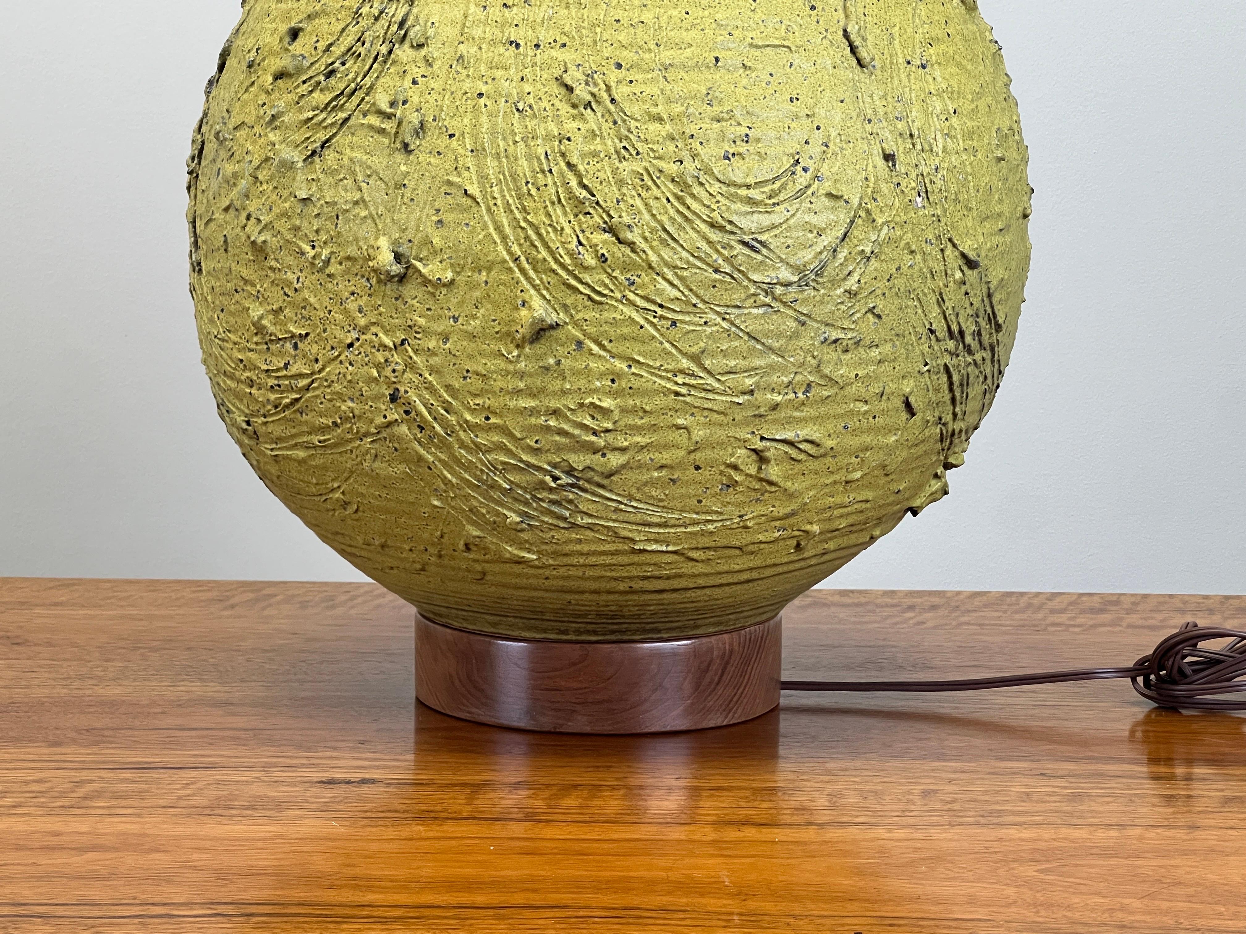 Large Ceramic Table Lamp by Tom McMillin For Sale 16