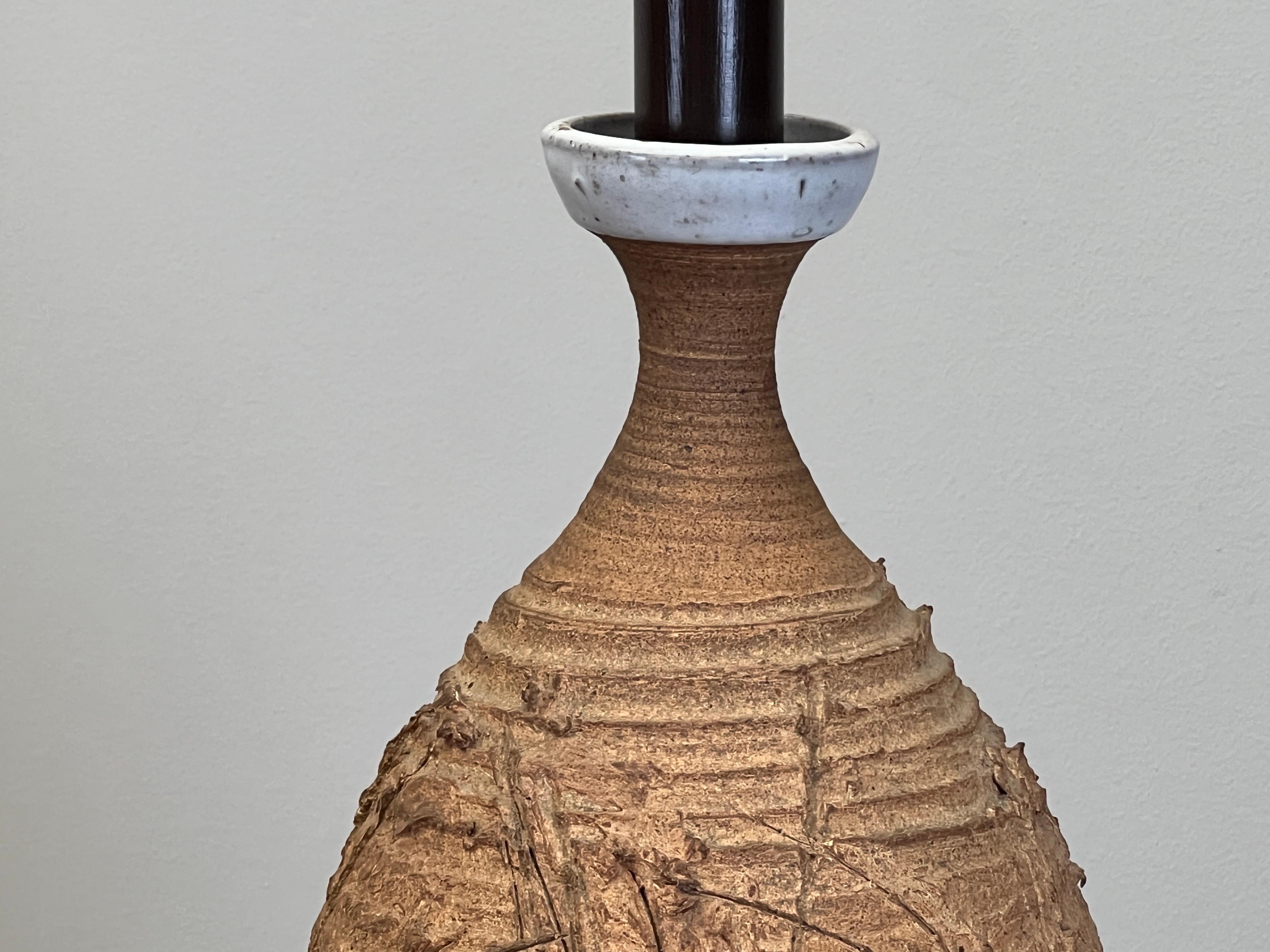 Large Ceramic Table Lamp by Tom McMillin For Sale 1
