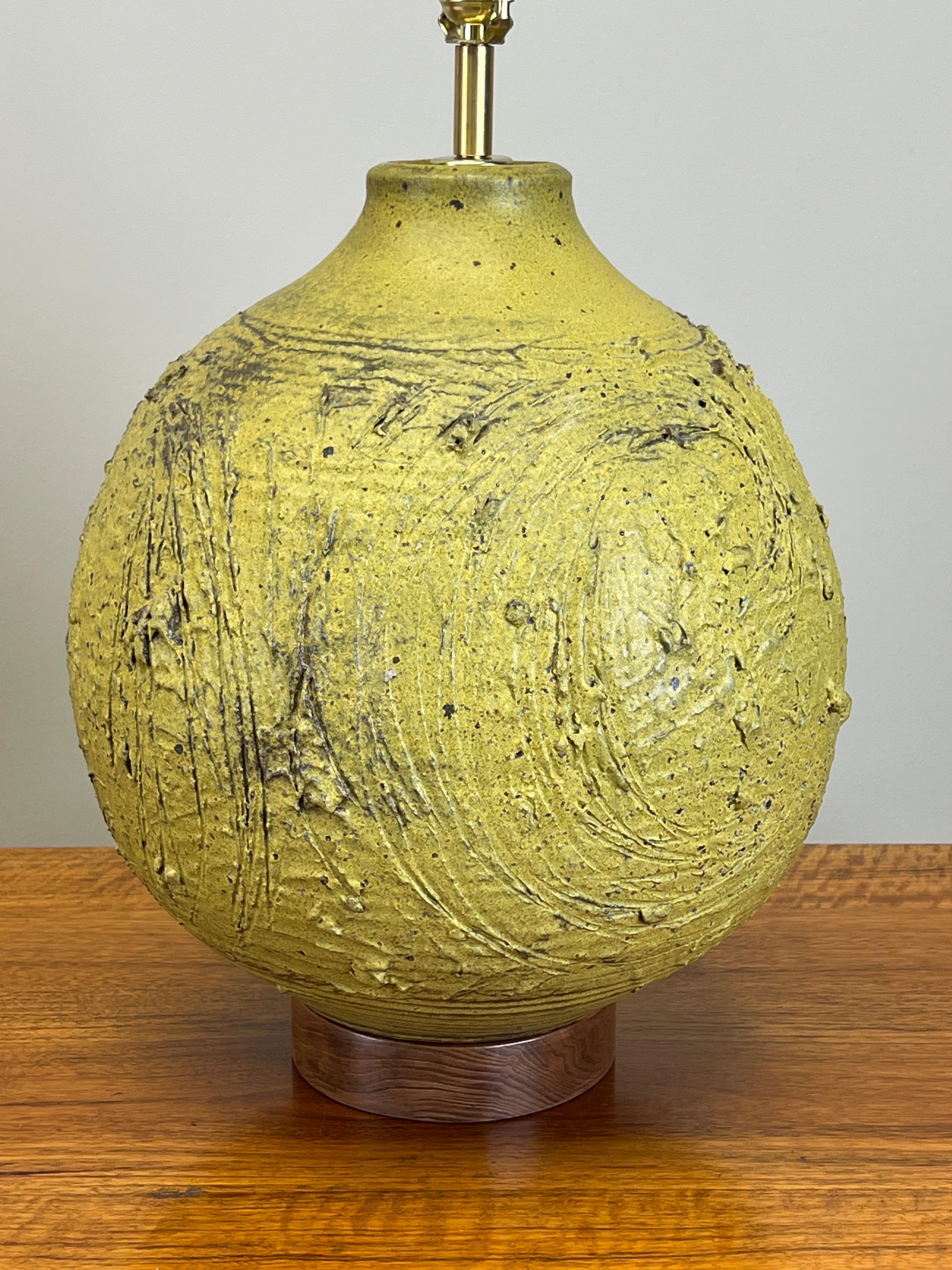 Large Ceramic Table Lamp by Tom McMillin For Sale 2