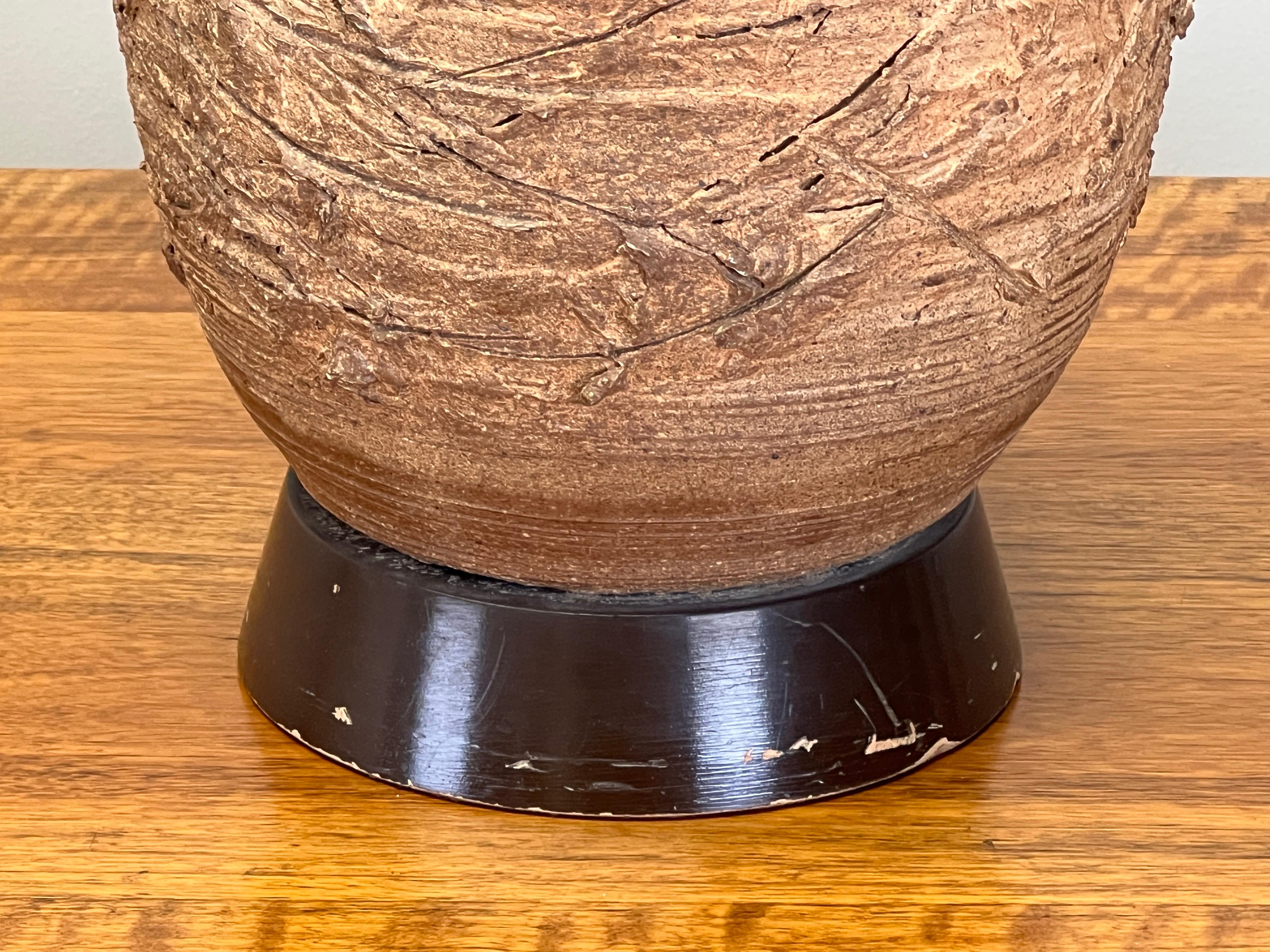 Large Ceramic Table Lamp by Tom McMillin For Sale 4
