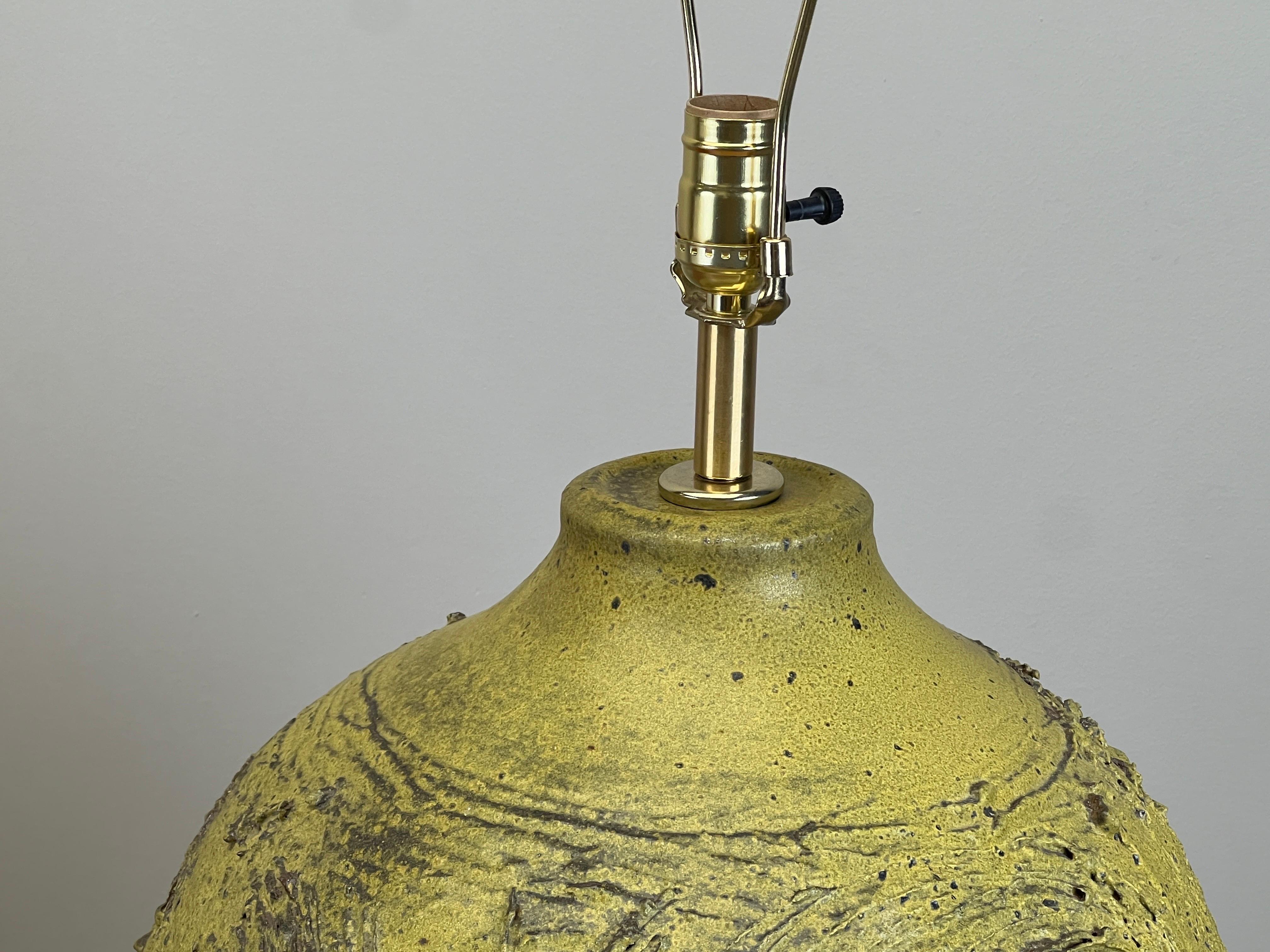Large Ceramic Table Lamp by Tom McMillin For Sale 5