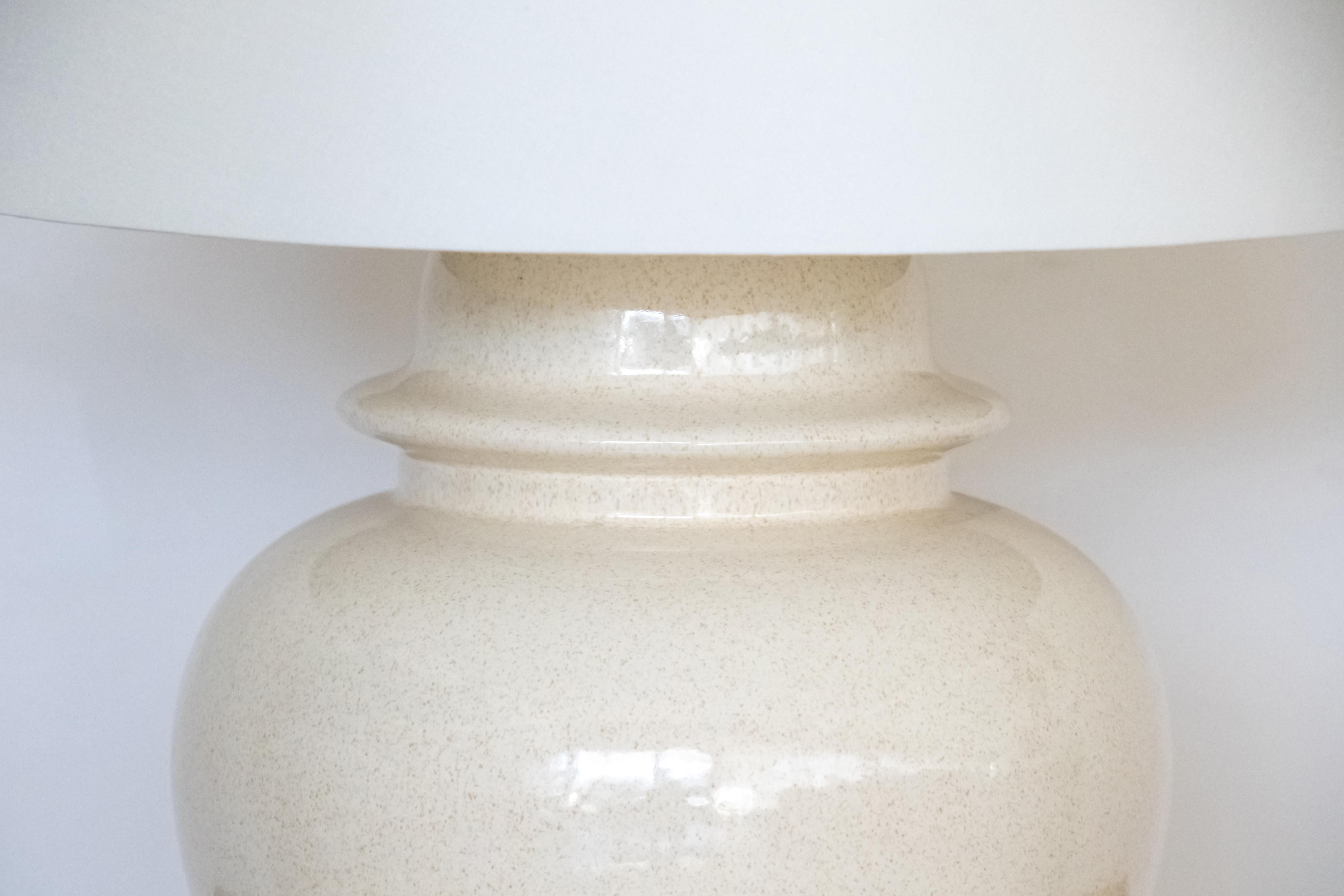 Italian Large Ceramic Table Lamp by Tommaso Barbi