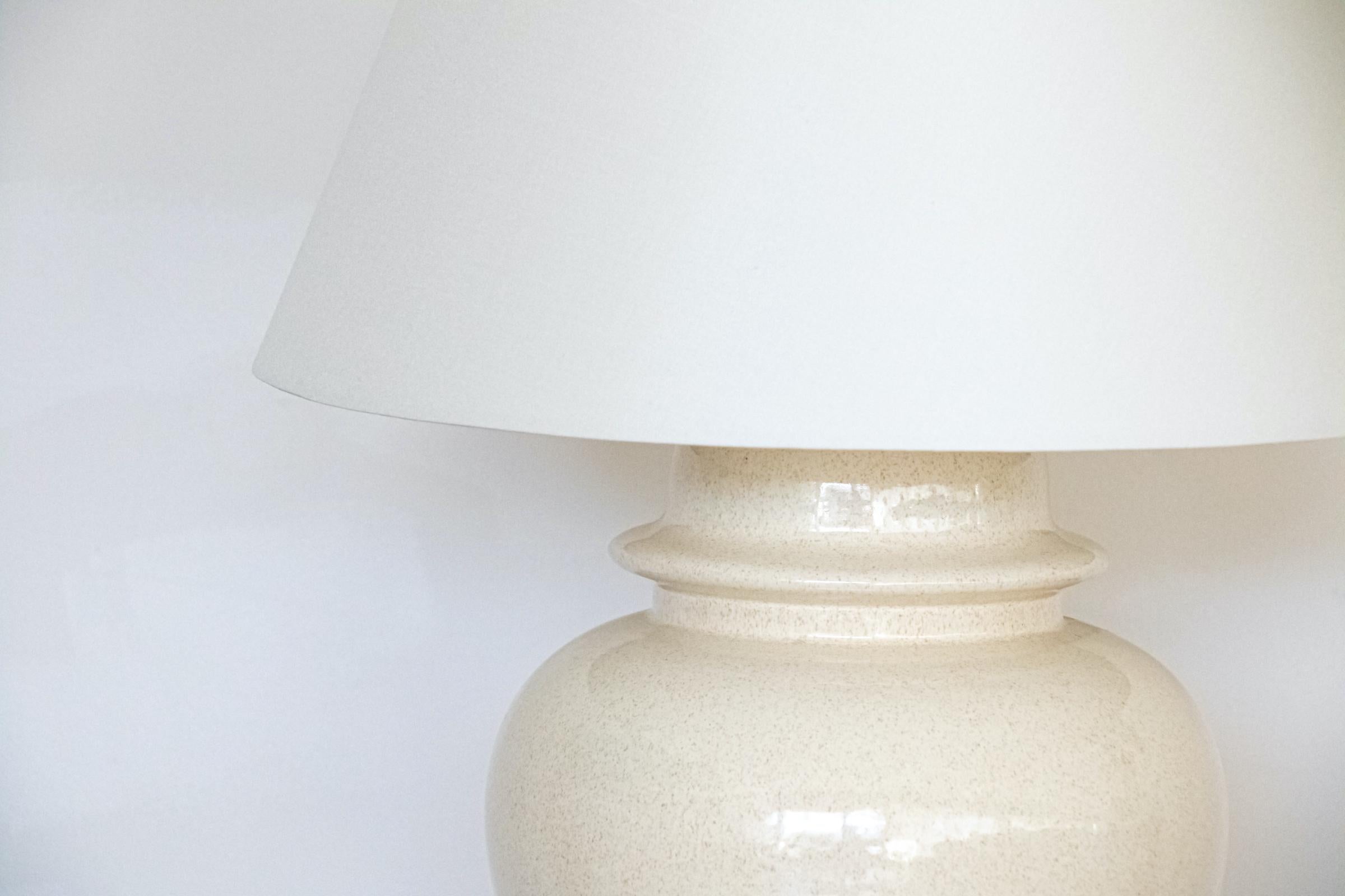 Large Ceramic Table Lamp by Tommaso Barbi In Good Condition In Los Angeles, CA