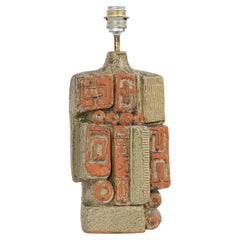 Grande lampada da tavolo in ceramica disegnata da Bernard Rooke, Inghilterra, anni '60