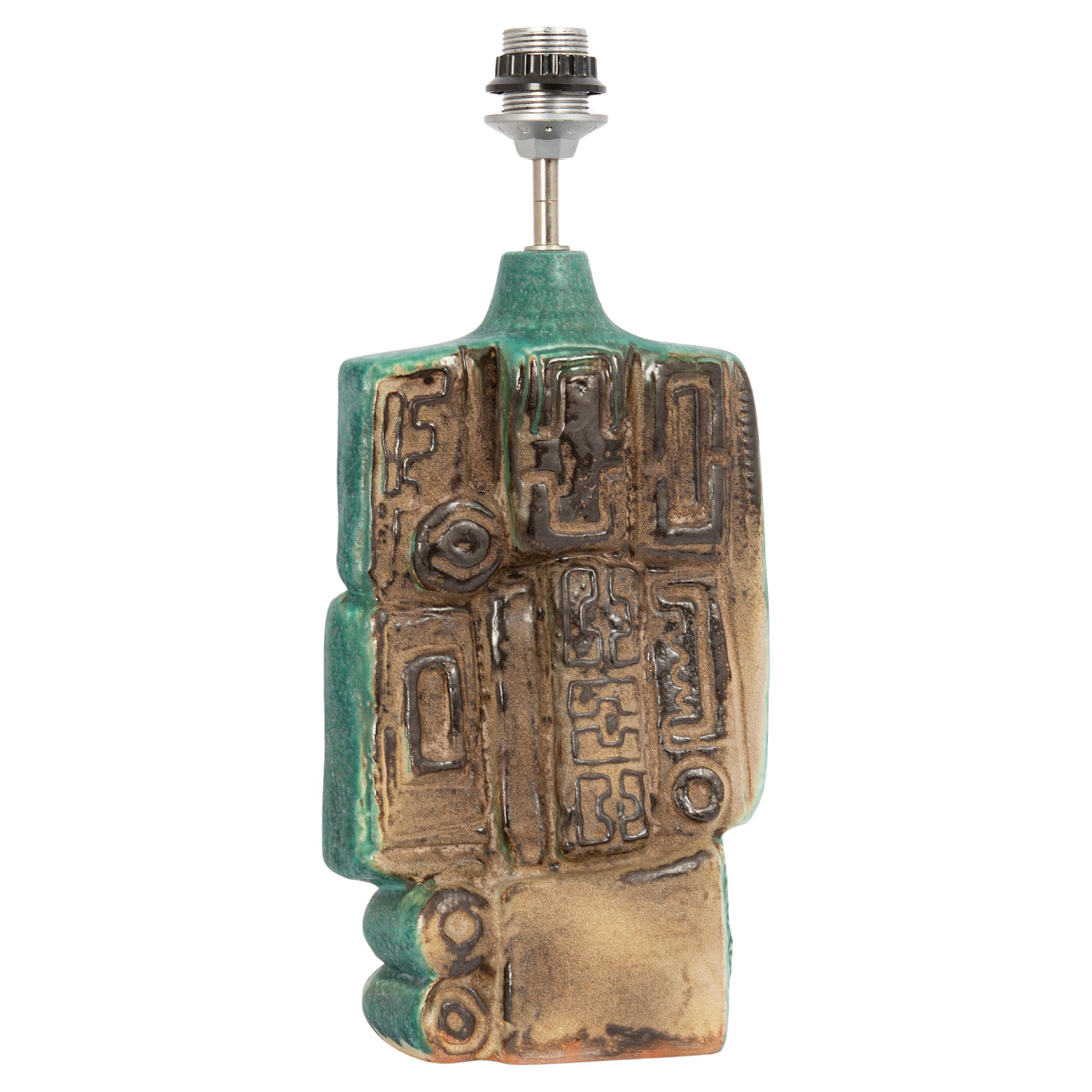 Grande lampada da tavolo in ceramica disegnata da Bernard Rooke, Inghilterra, anni '60 in vendita