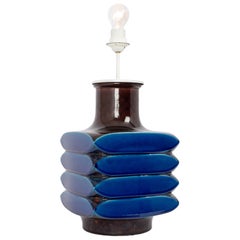 Large Ceramic Table Lamp Designed by Cari Zalloni, Germany, 1970s