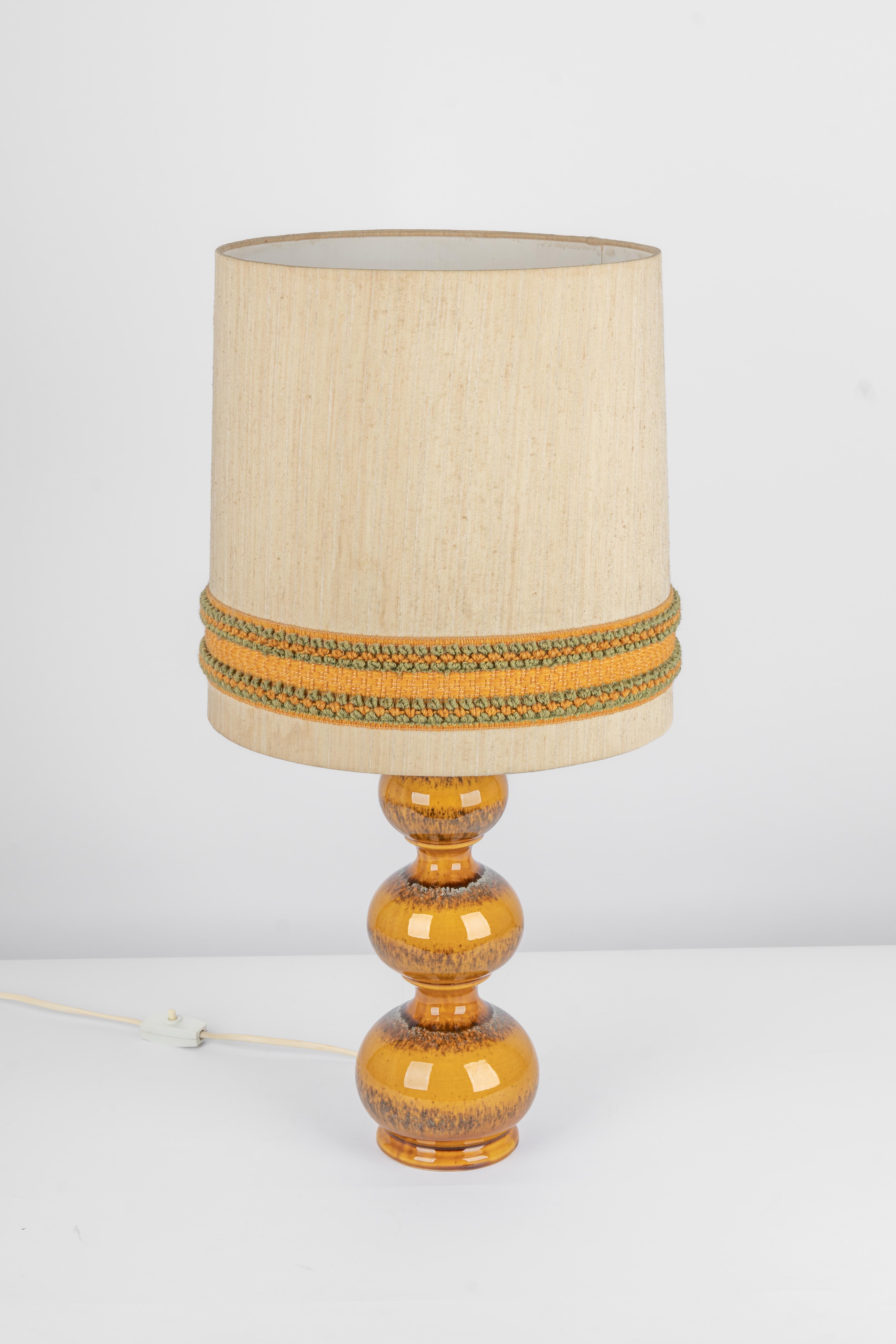 Large Ceramic Table Lamp Designed by Kaiser, Germany, 1970s For Sale 5