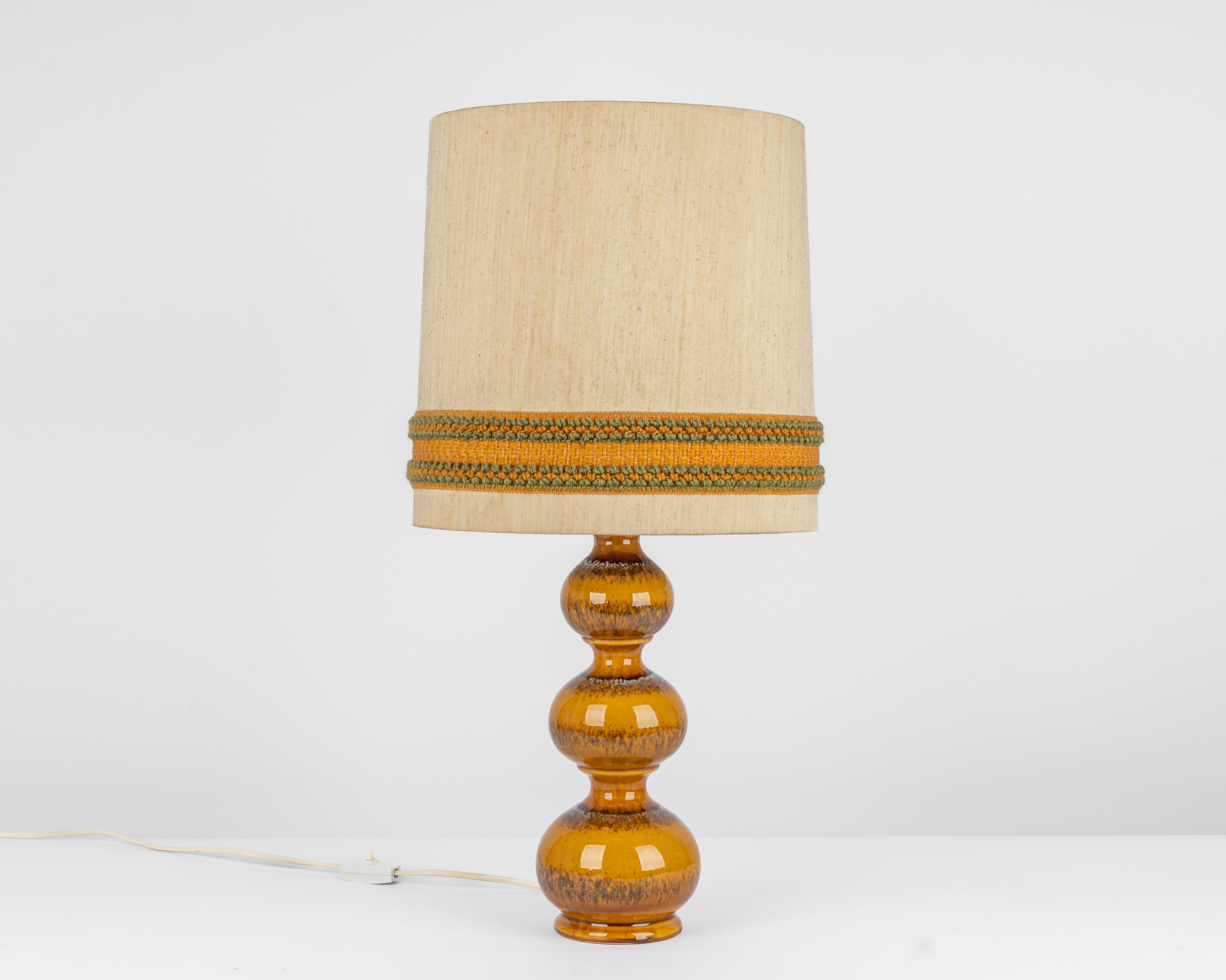 Large Ceramic Table Lamp Designed by Kaiser, Germany, 1970s For Sale 6