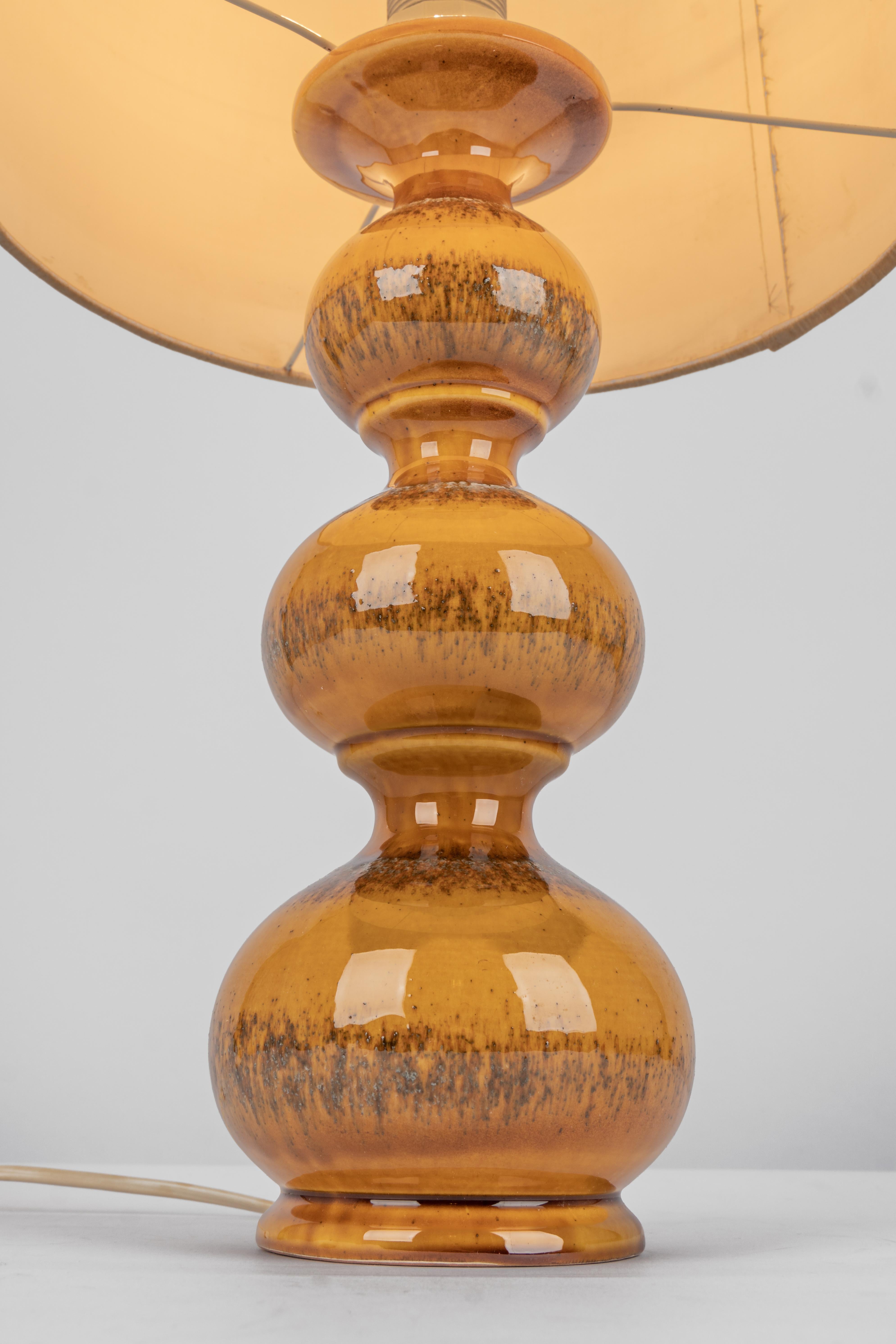 Large Ceramic Table Lamp Designed by Kaiser, Germany, 1970s 2